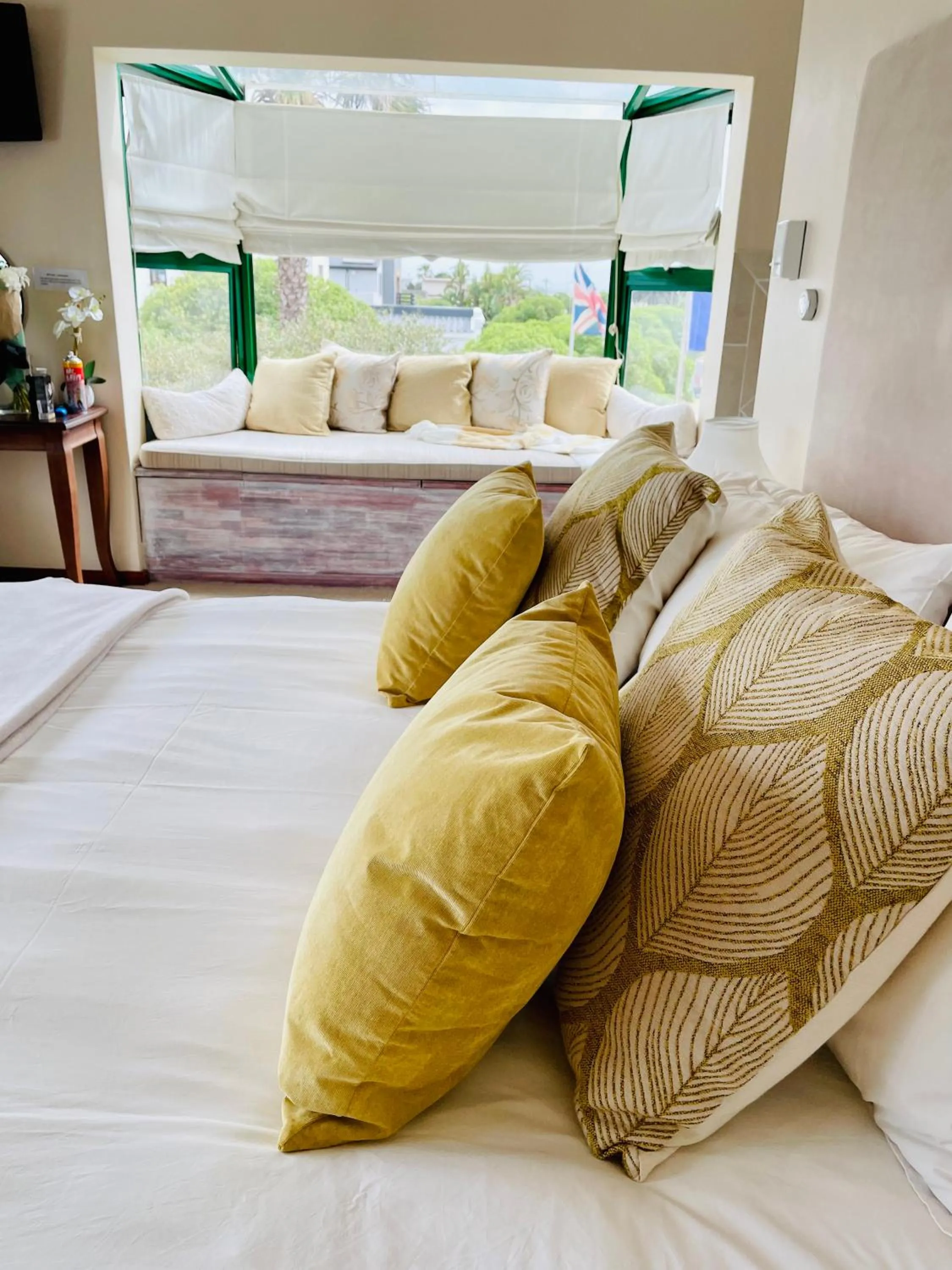 Bed in Sandra's Guest House