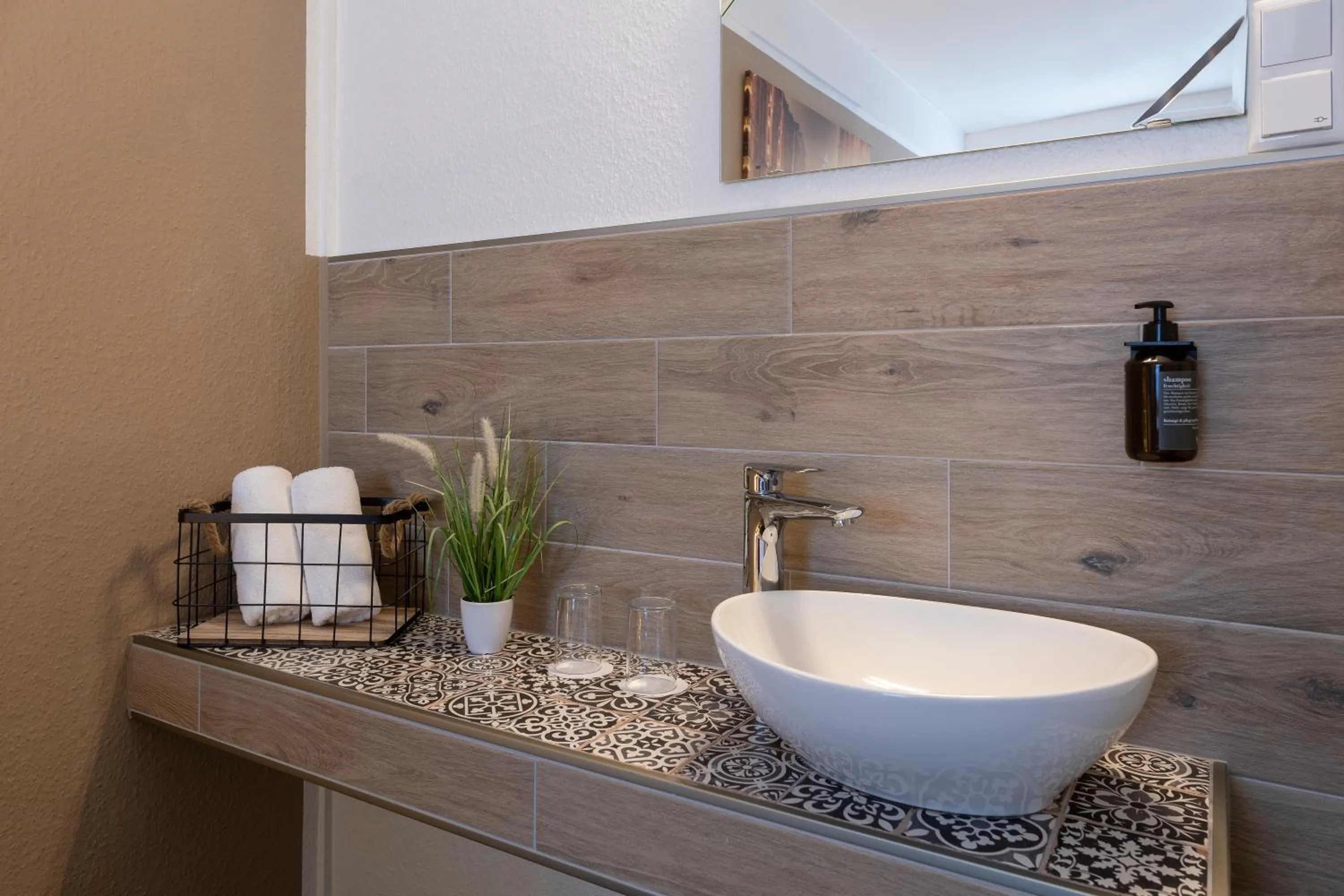 Bathroom in Auto-Parkhotel Hamburg St Pauli