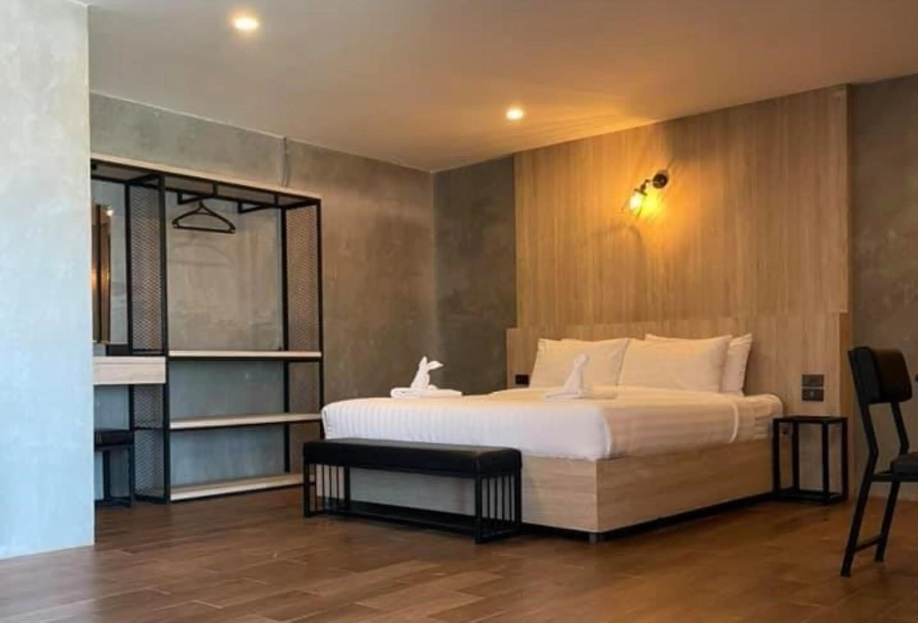 Bed in Rabbit Hotel Phimai