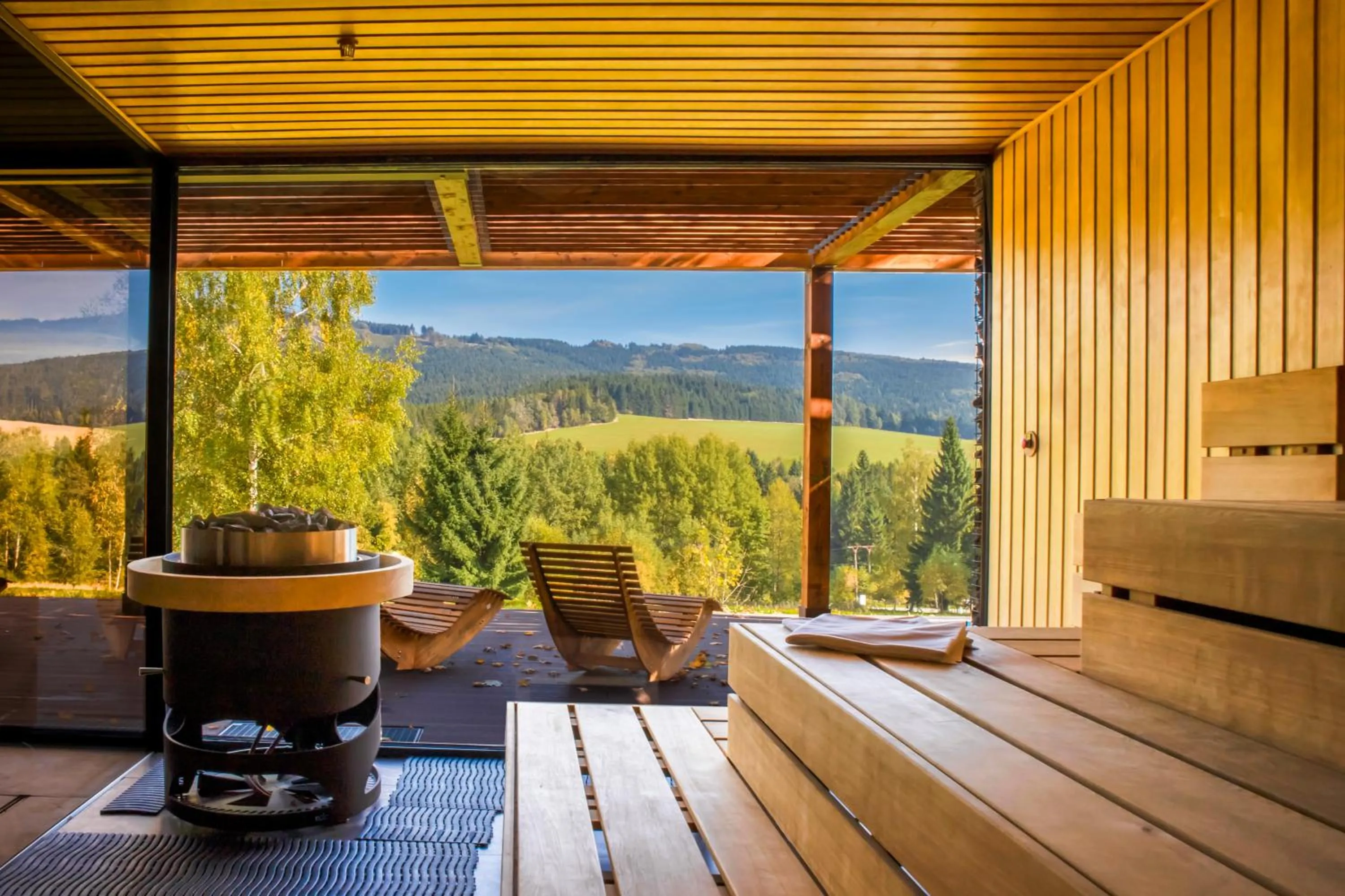 Sauna in Amenity Hotel & Resort Orlické hory