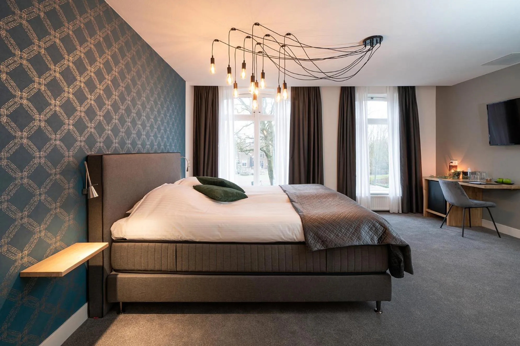 Bedroom, Bed in Boutique hotel & brasserie de Heerlyckheid