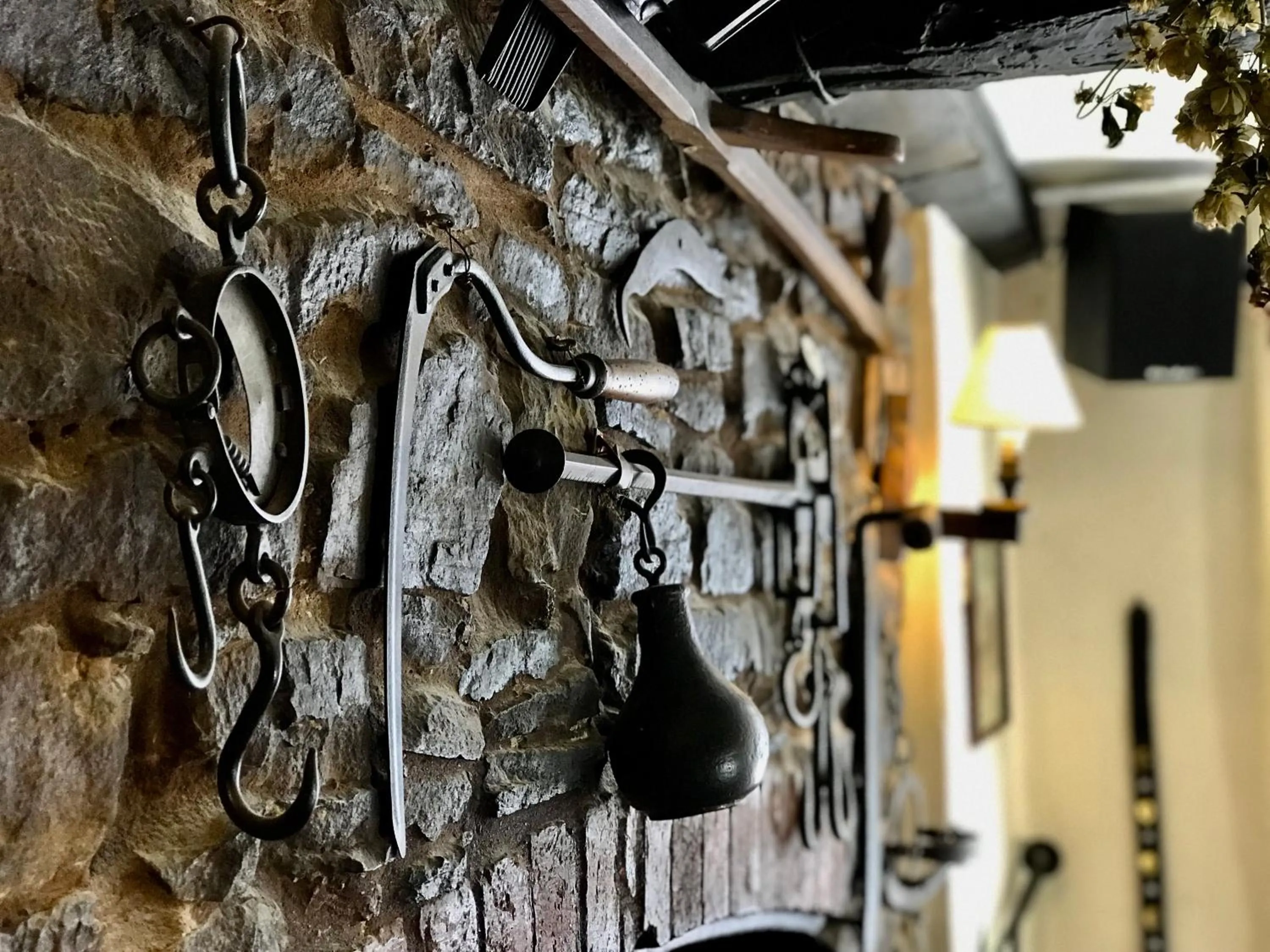 Decorative detail in The White Horse Inn, Clun