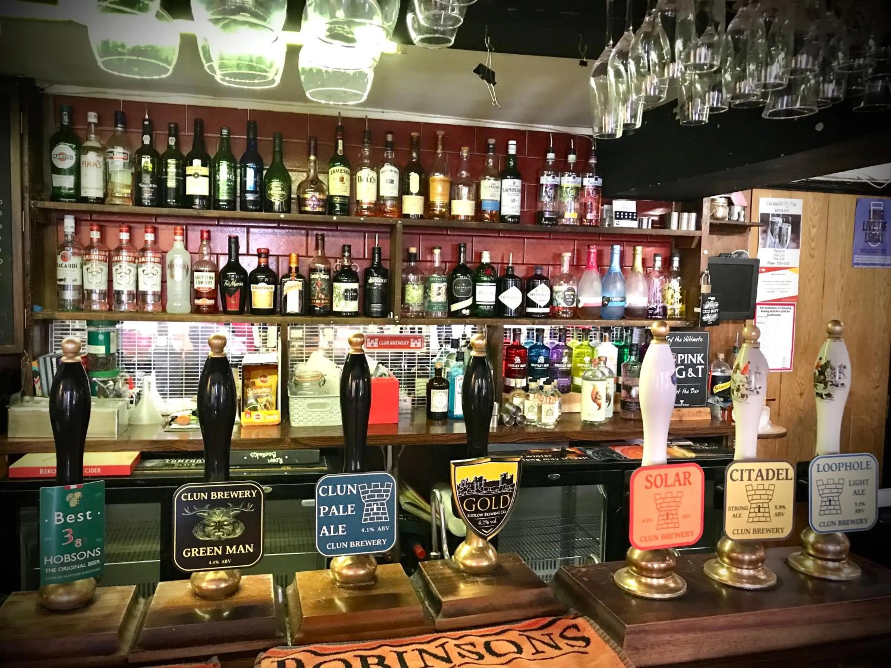 Lounge or bar in The White Horse Inn, Clun