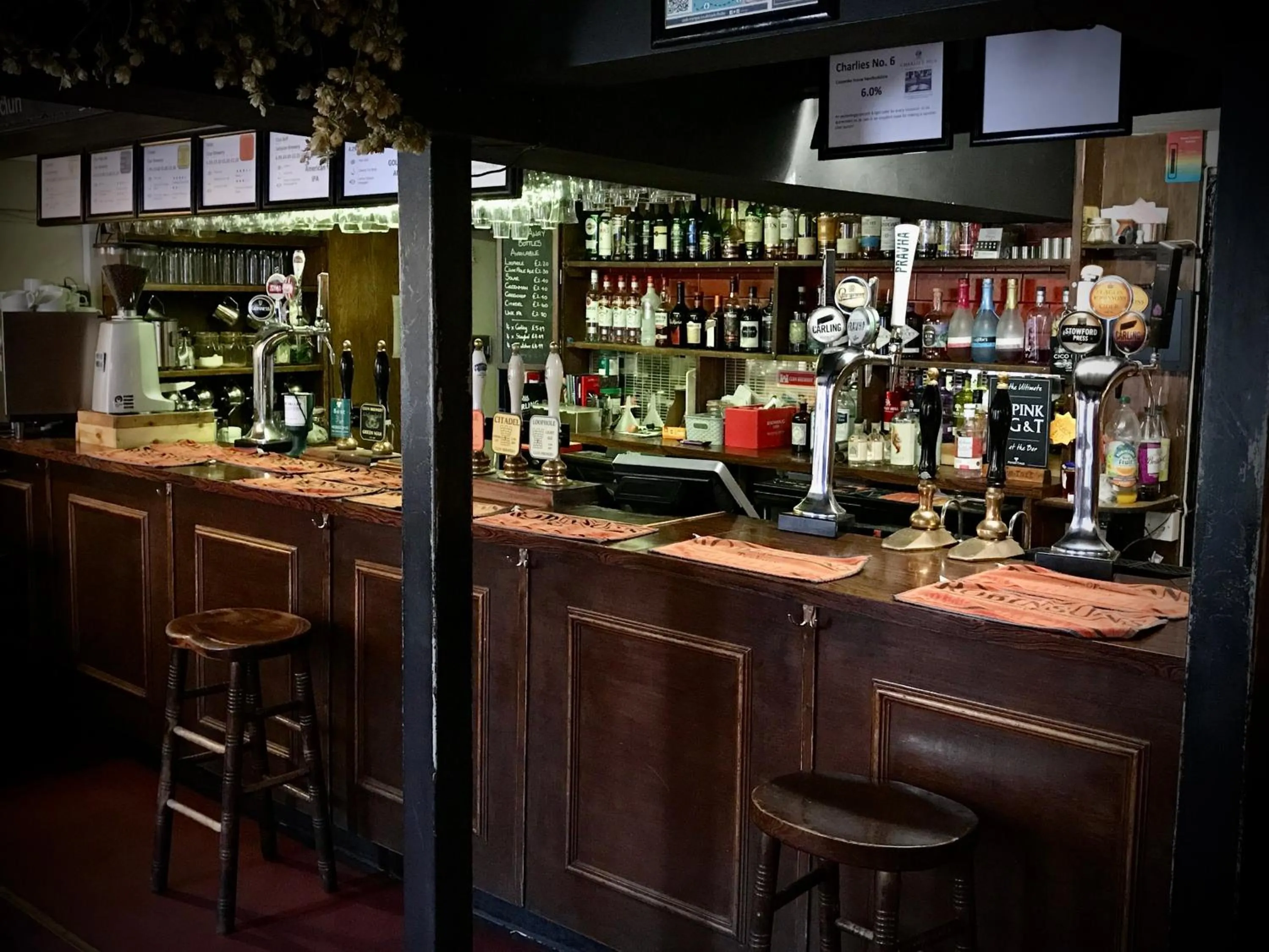 Lounge or bar in The White Horse Inn, Clun