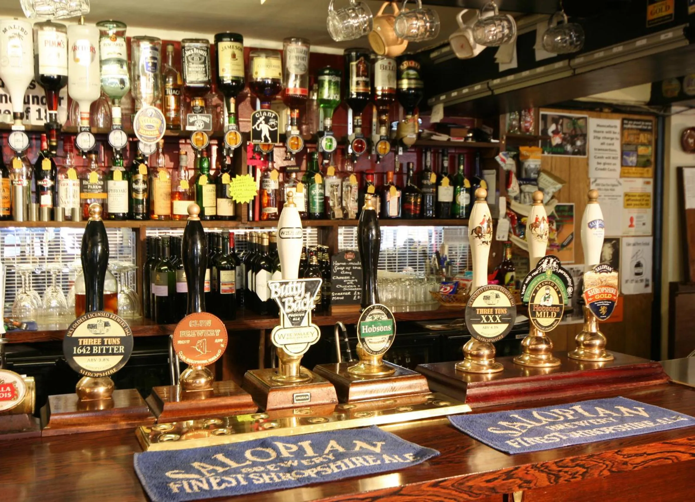 Lounge or bar in The White Horse Inn, Clun