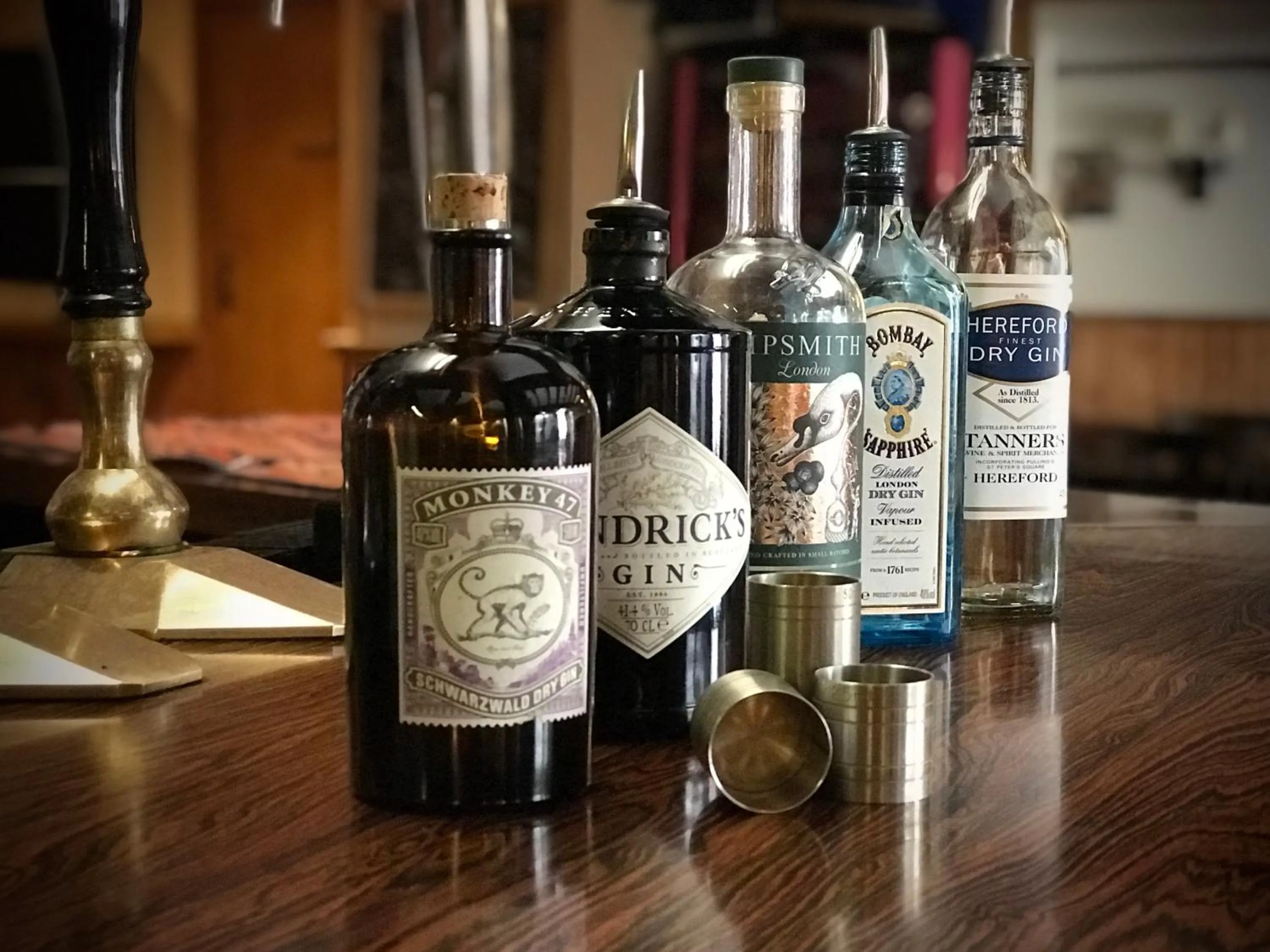 Alcoholic drinks in The White Horse Inn, Clun