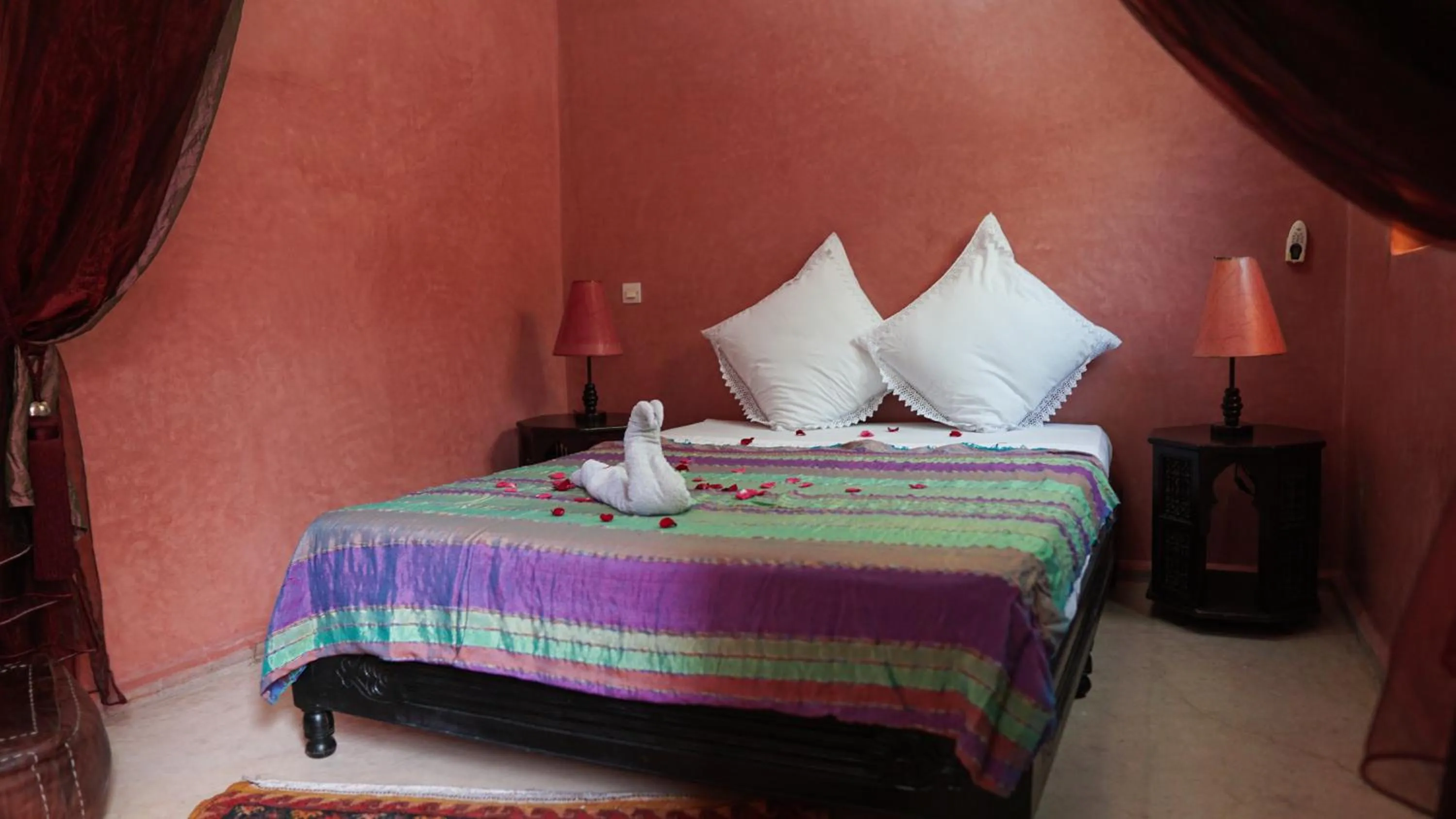 Bed in Riad Ahlsouss