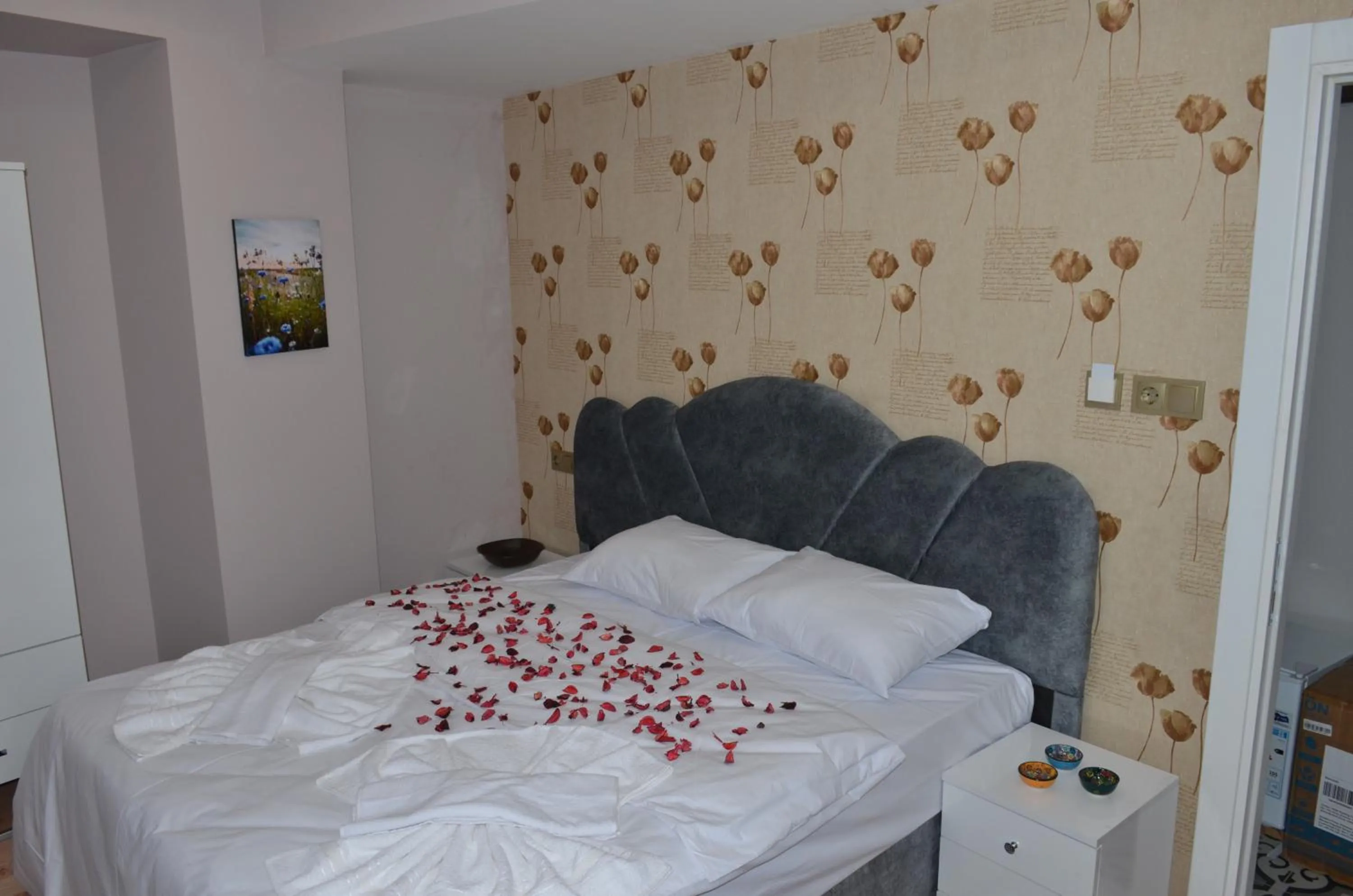 View (from property/room), Bed in Rodion Hotel