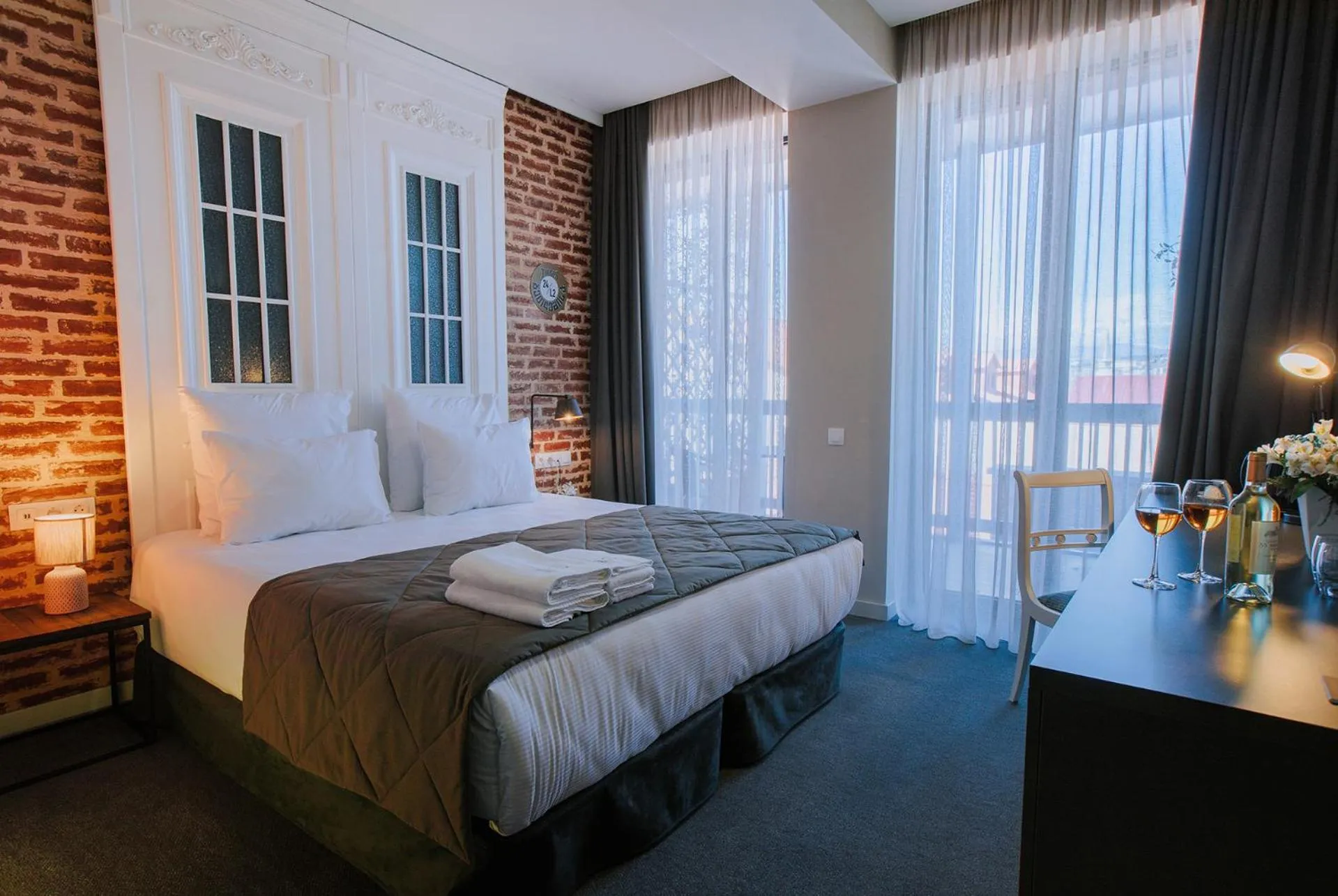 Photo of the whole room, Bed in TbiliSee Hotel