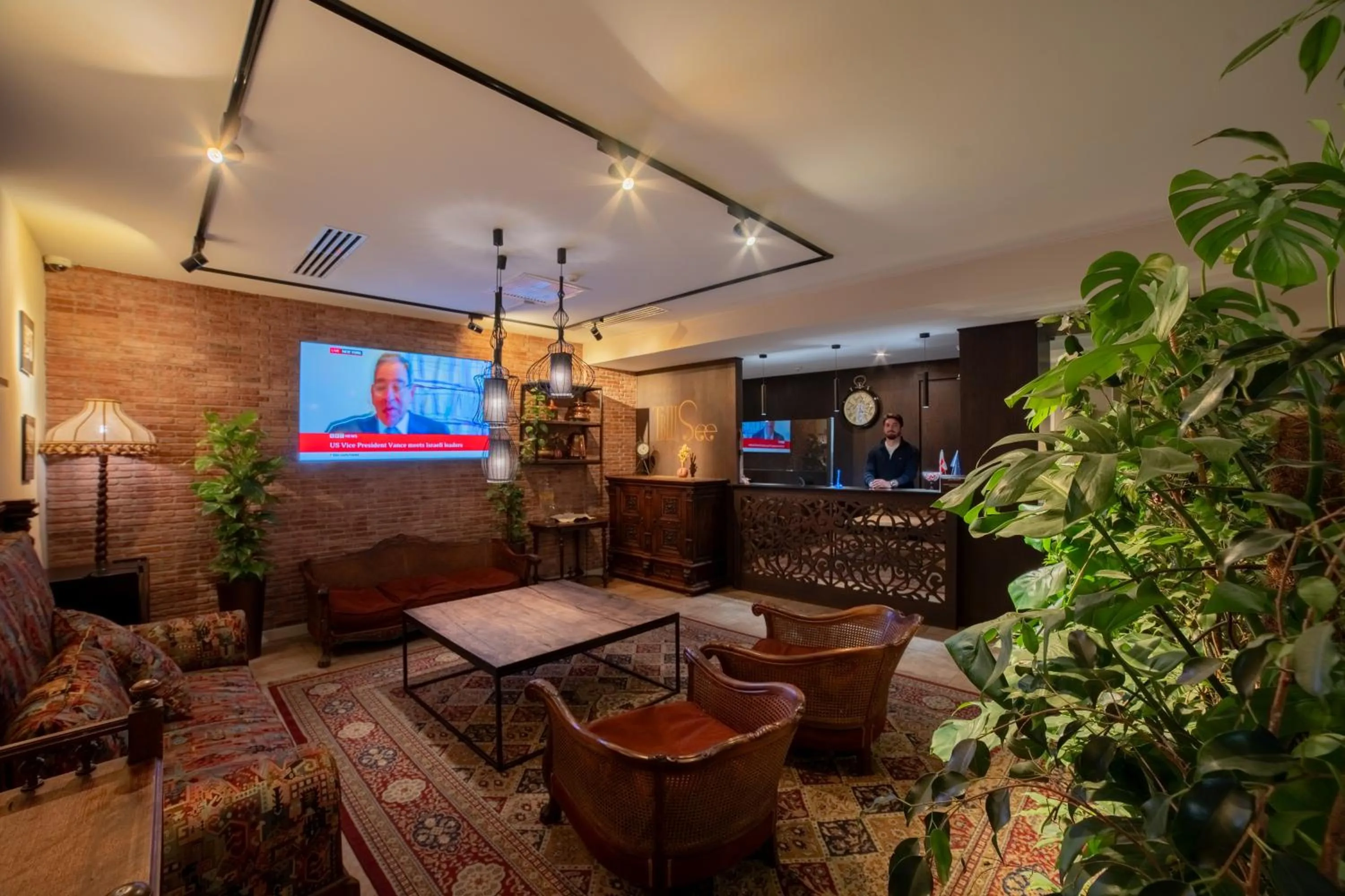 Lobby or reception in TbiliSee Hotel