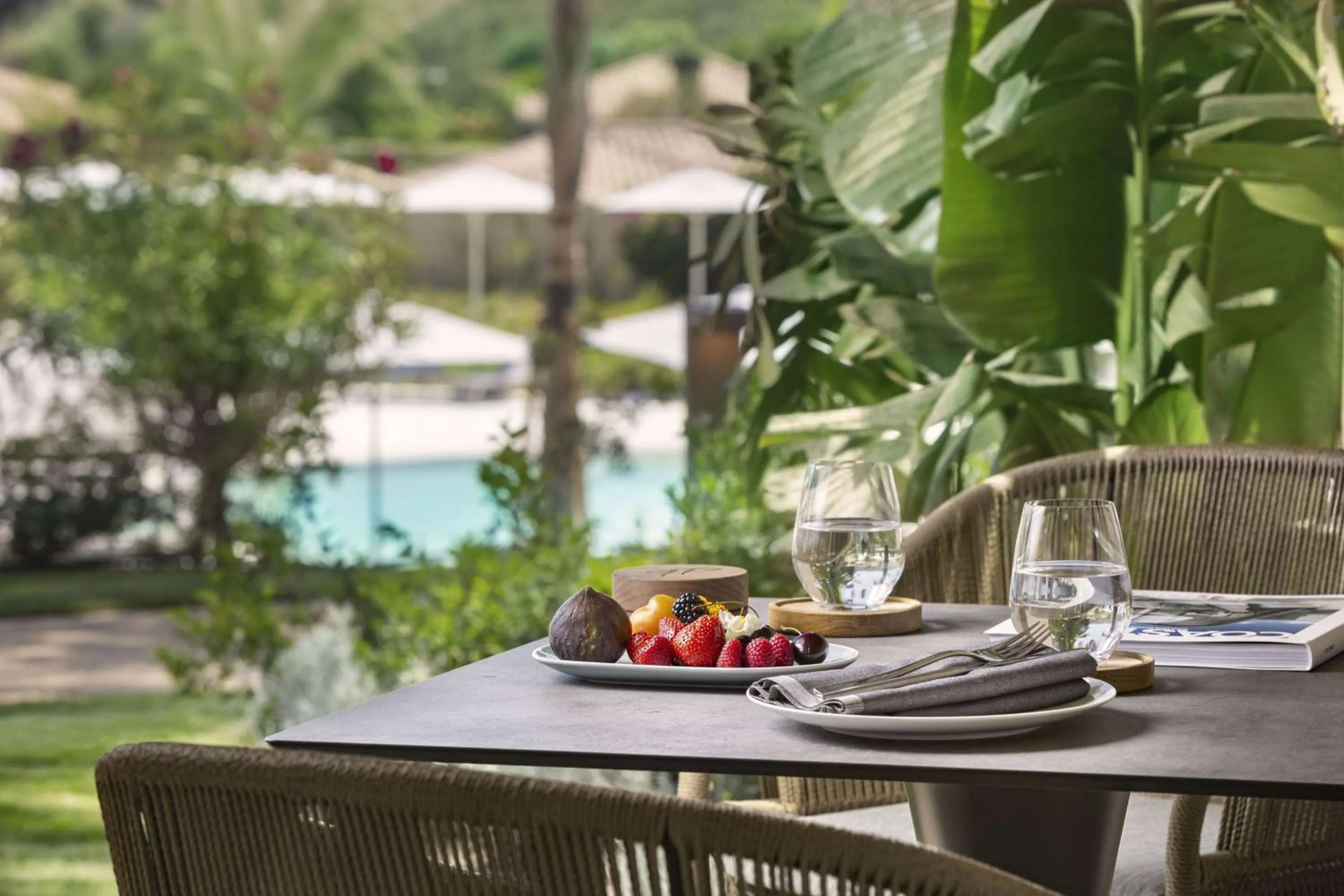 Garden view in 7Pines Resort Sardinia - A Destination By Hyatt