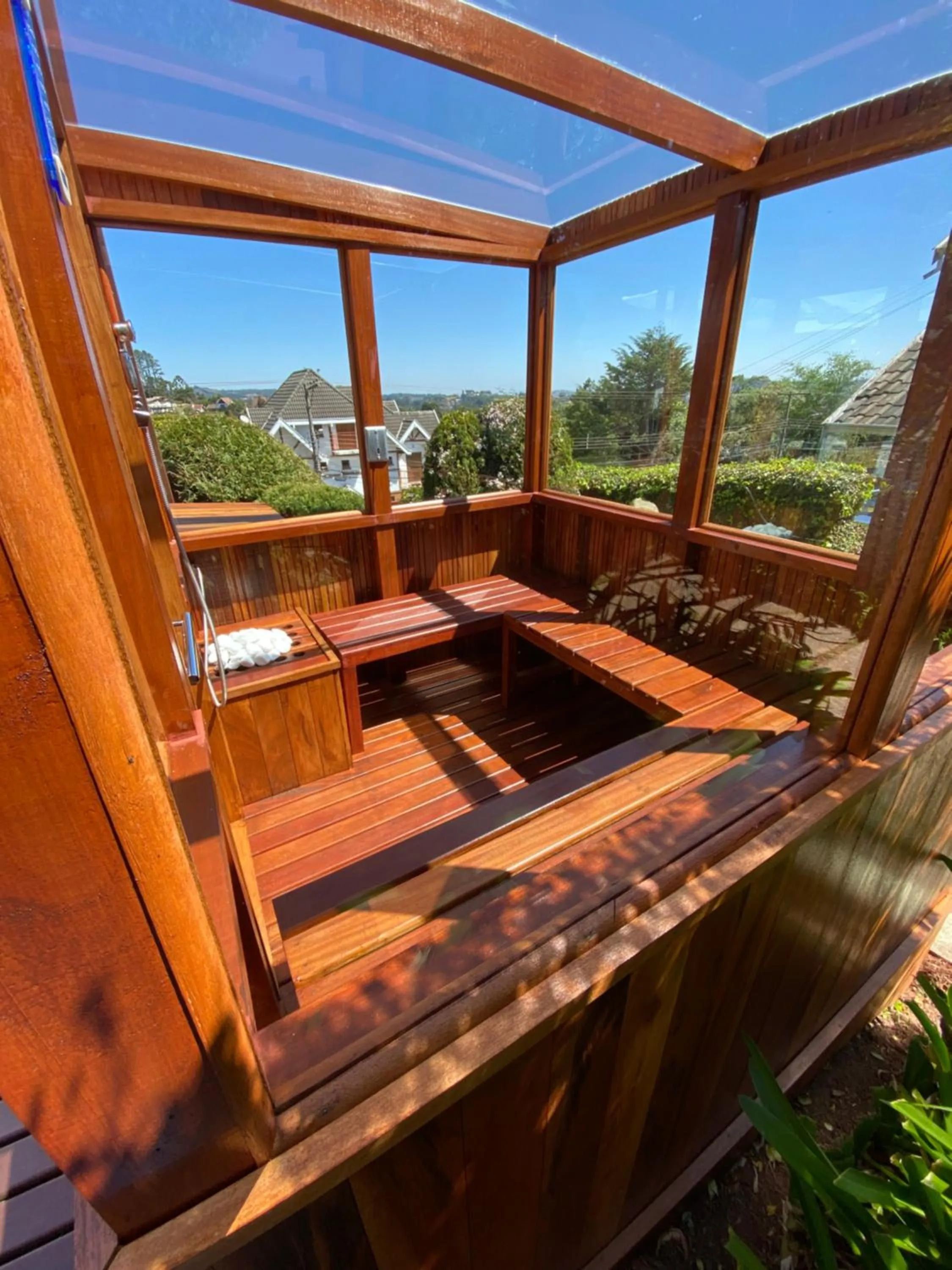 Sauna in Pousada Chateau Colinas