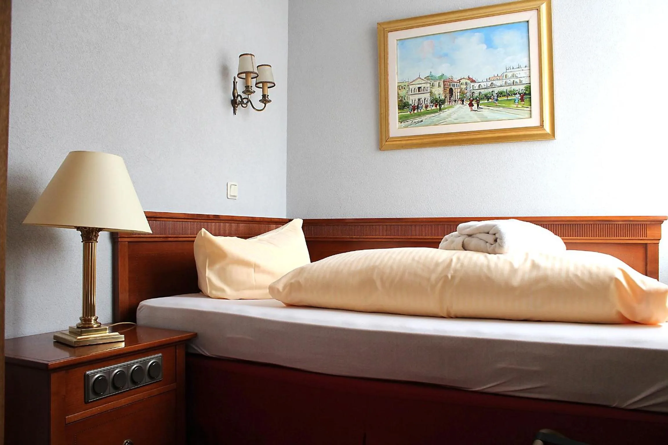 Bed in Parkhotel Fischer