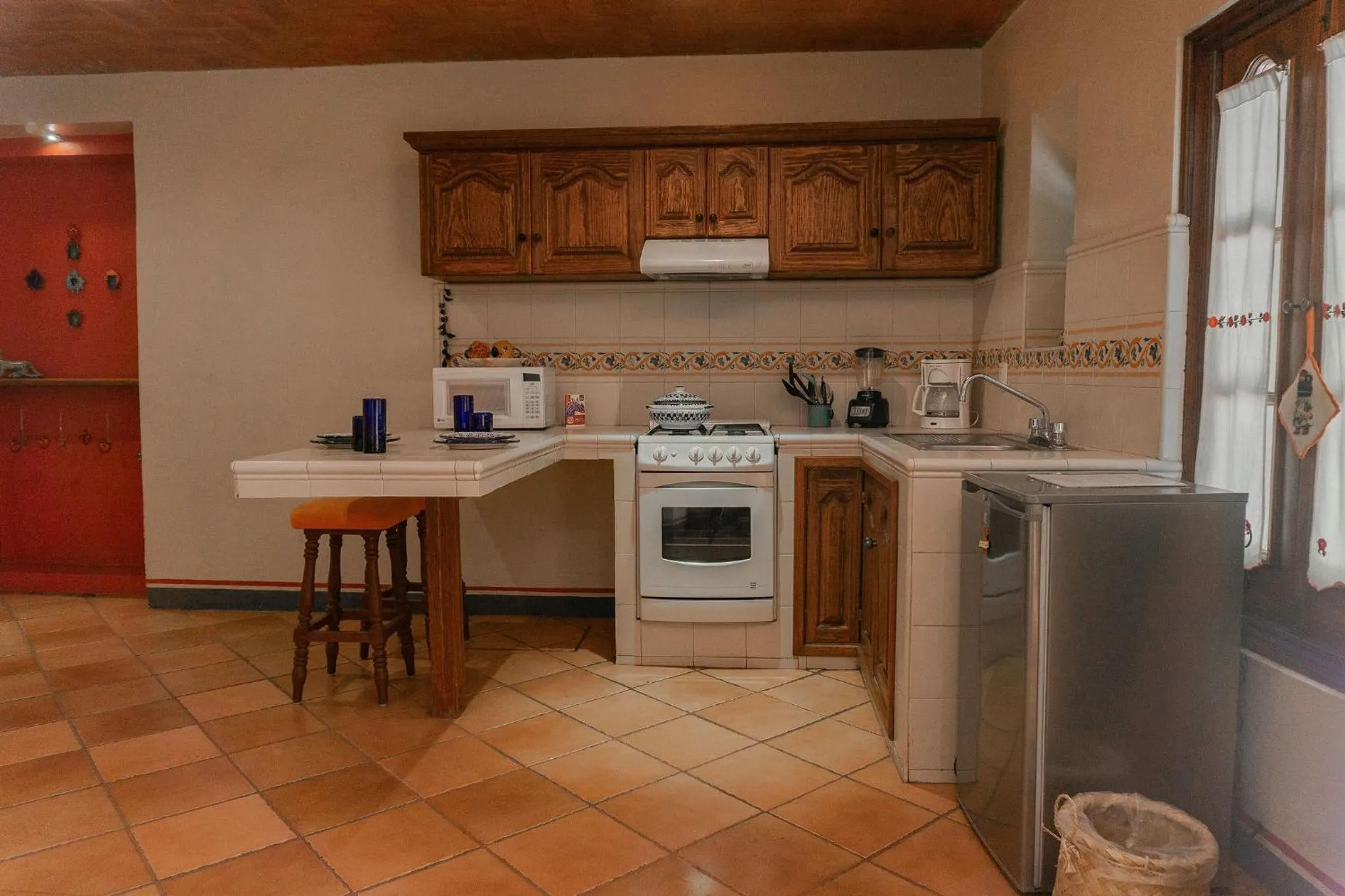 Kitchen or kitchenette in Hotel Casa Pereyra