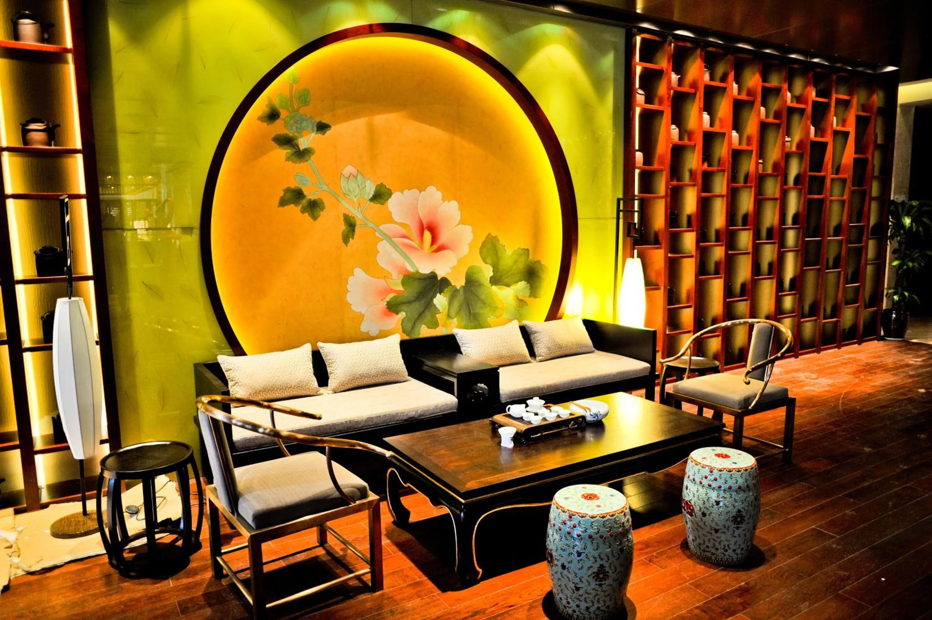 Living room in Chengdu Joyhub Air Hotel