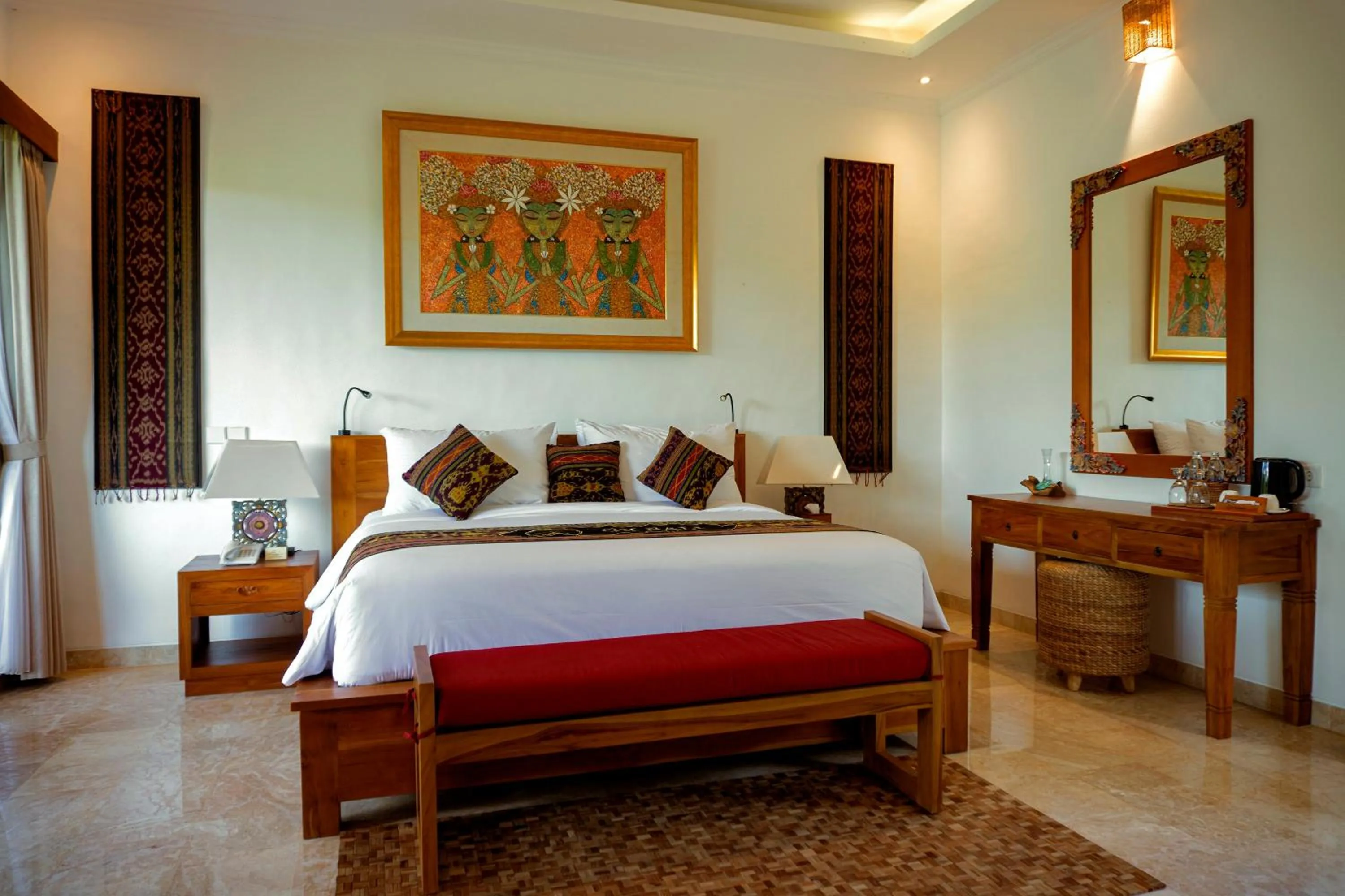 Bed in GK Bali Resort