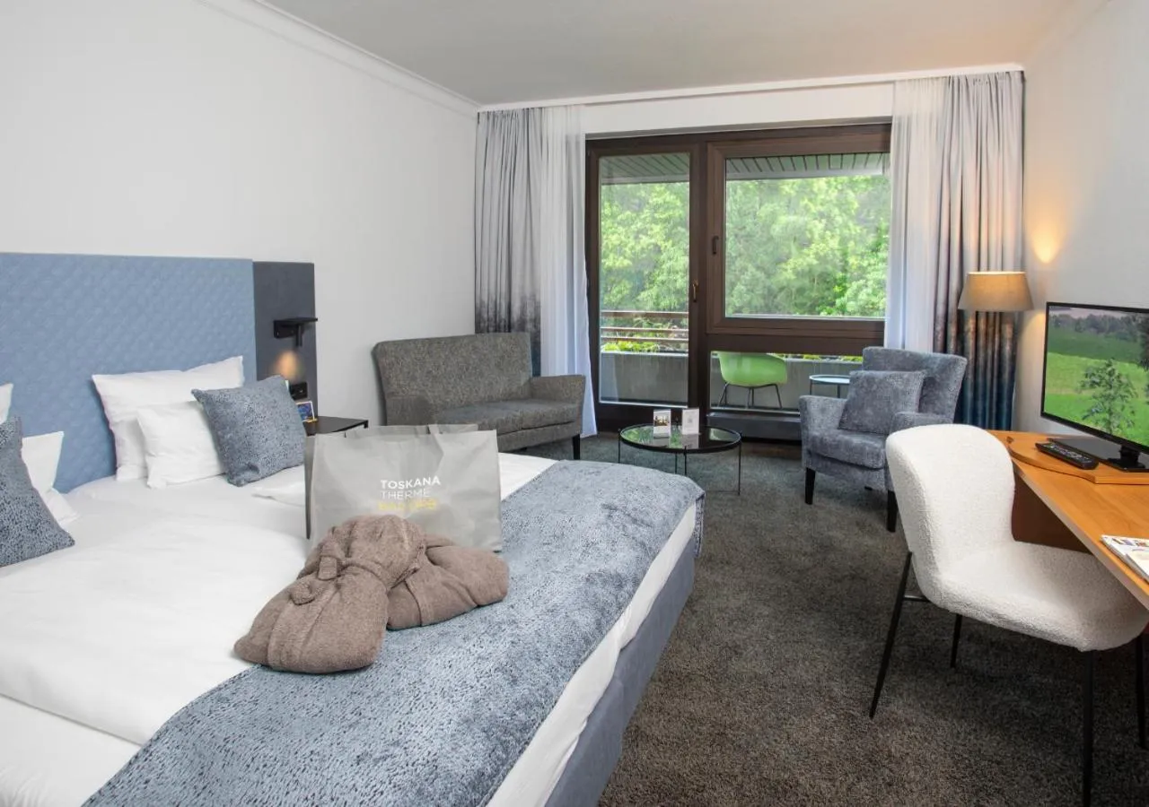 Bed in Hotel an der Therme