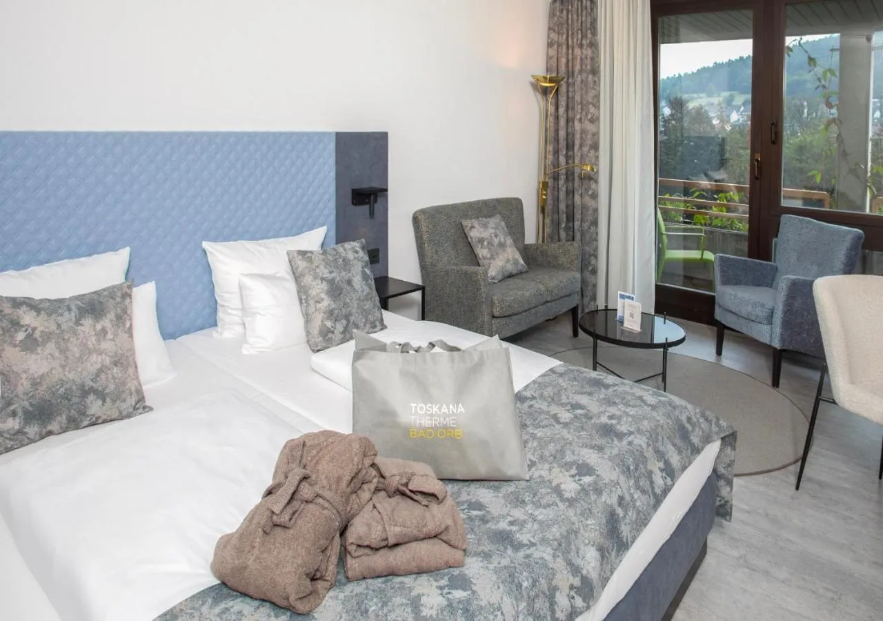 Bed in Hotel an der Therme