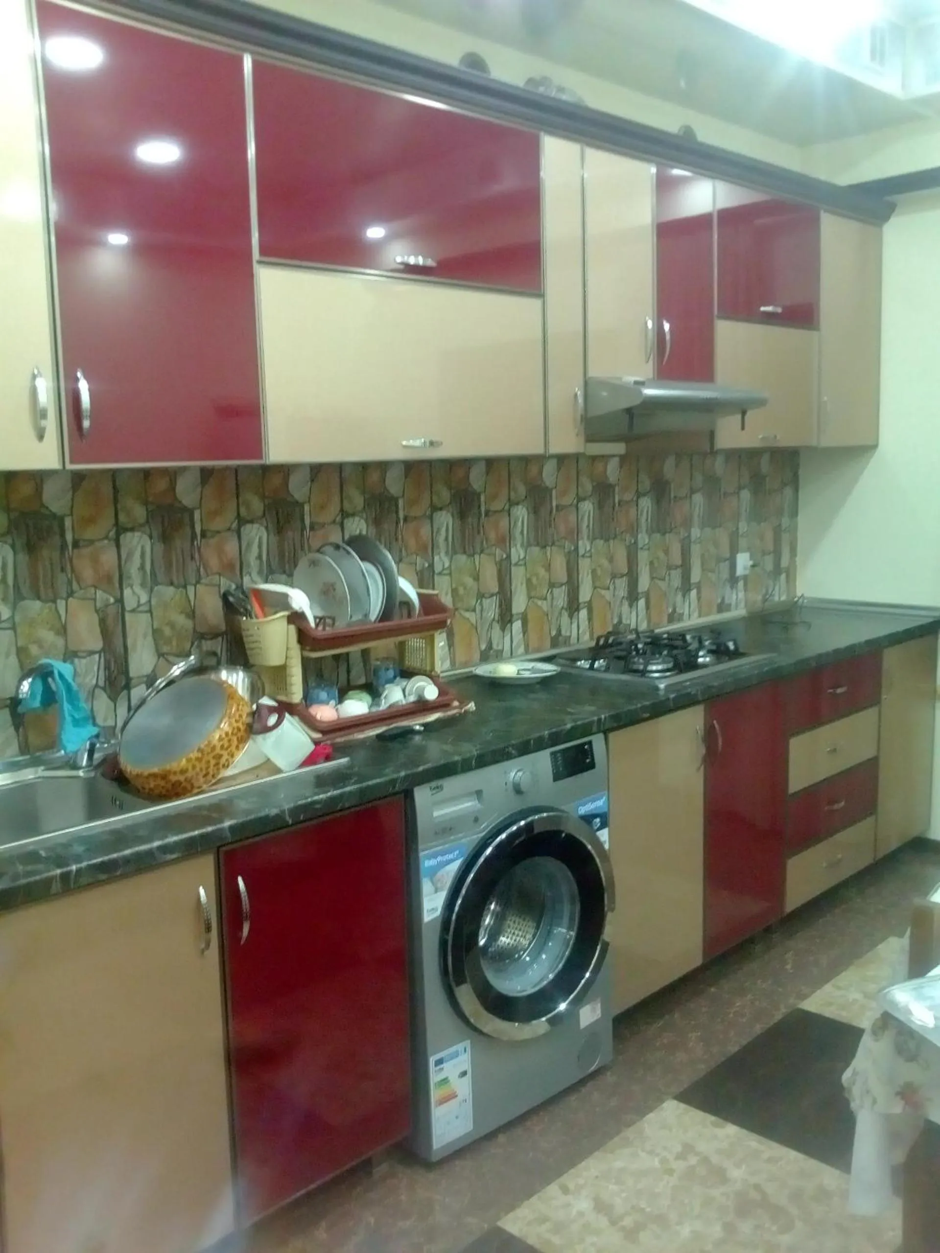 Kitchen or kitchenette in Hotel Noy