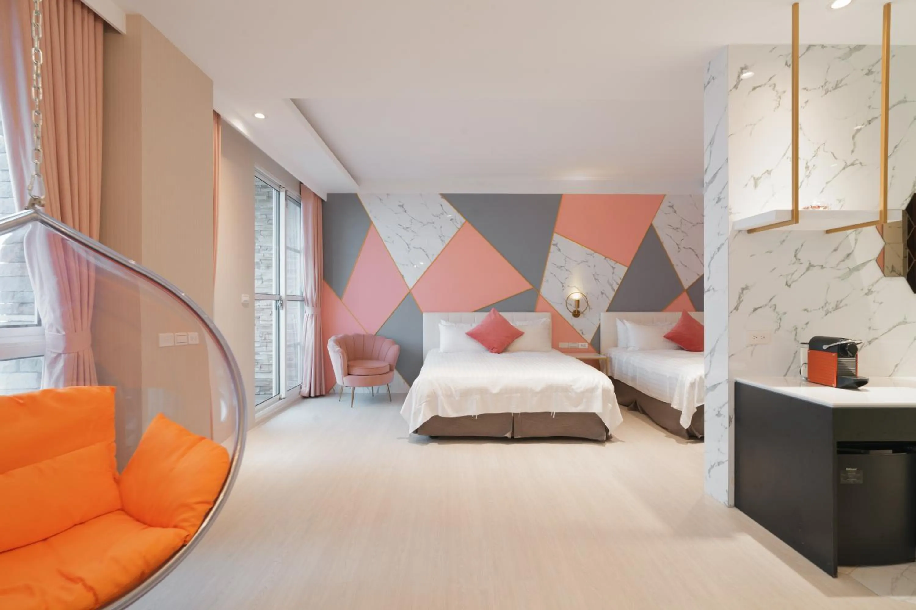 Bed in Cingjing Florence Resort Villa