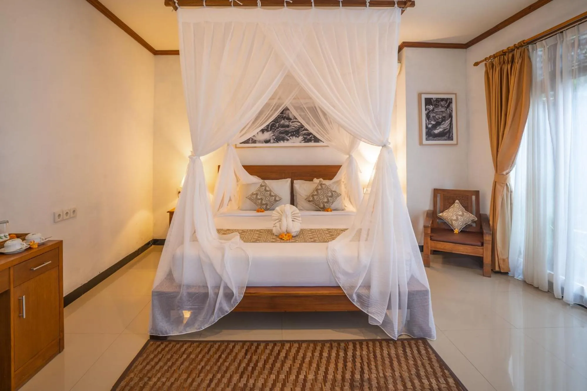 Bed in Budhi Ayu Villas and Cottages Ubud by Mahaputra