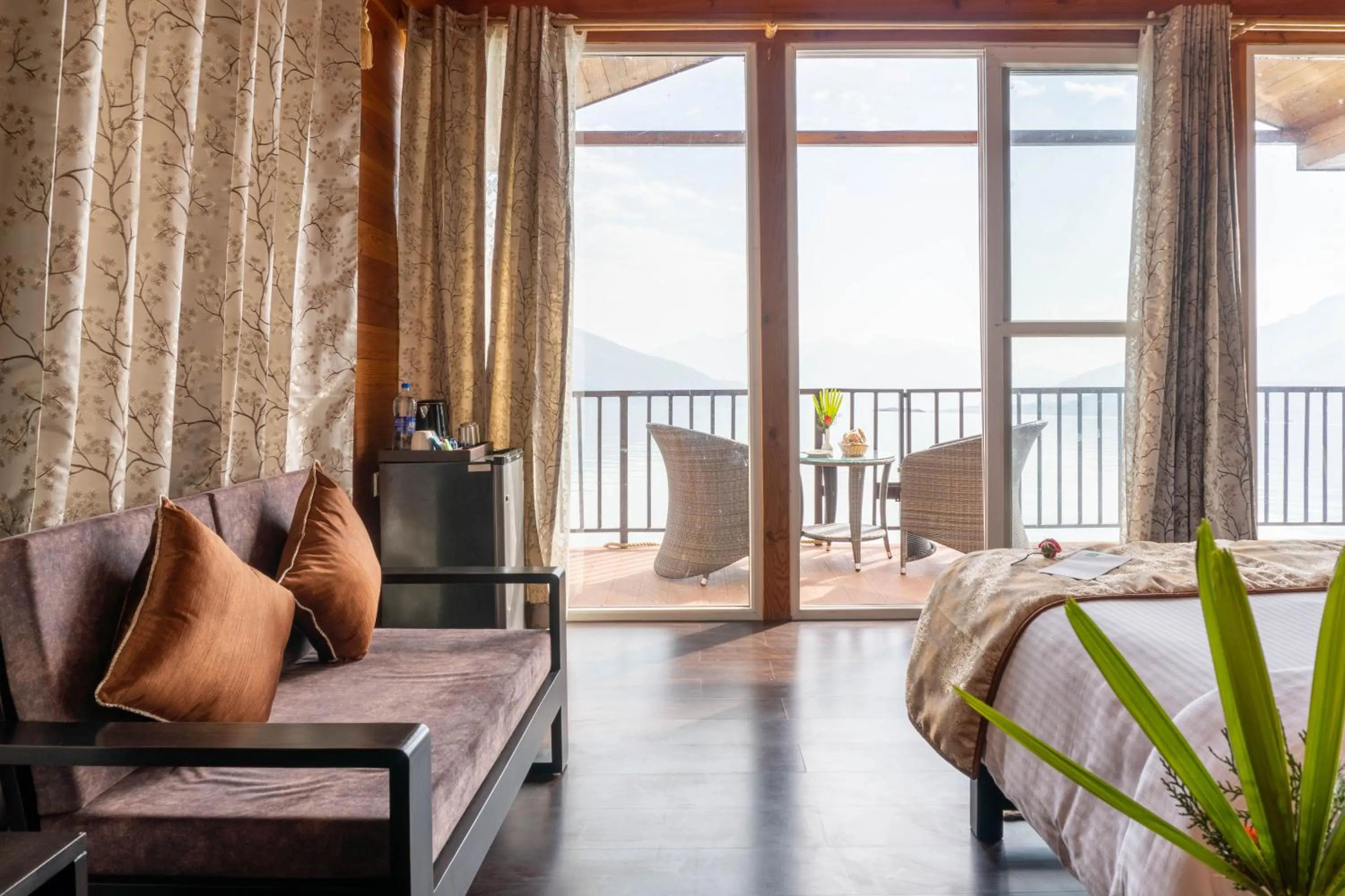 View (from property/room) in Le ROI Floating Huts & Eco Rooms Tehri