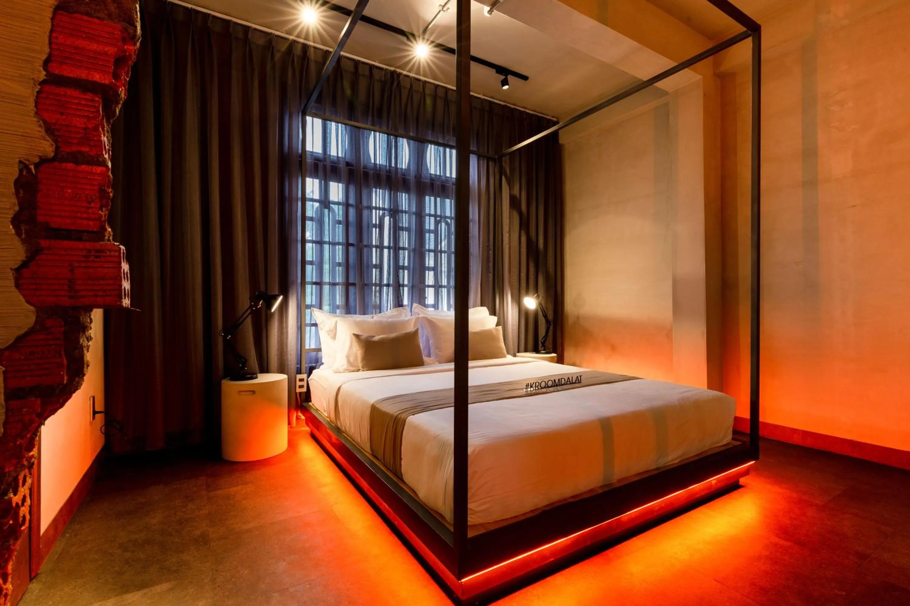 Bedroom in Blue Fingers KRoom Dalat