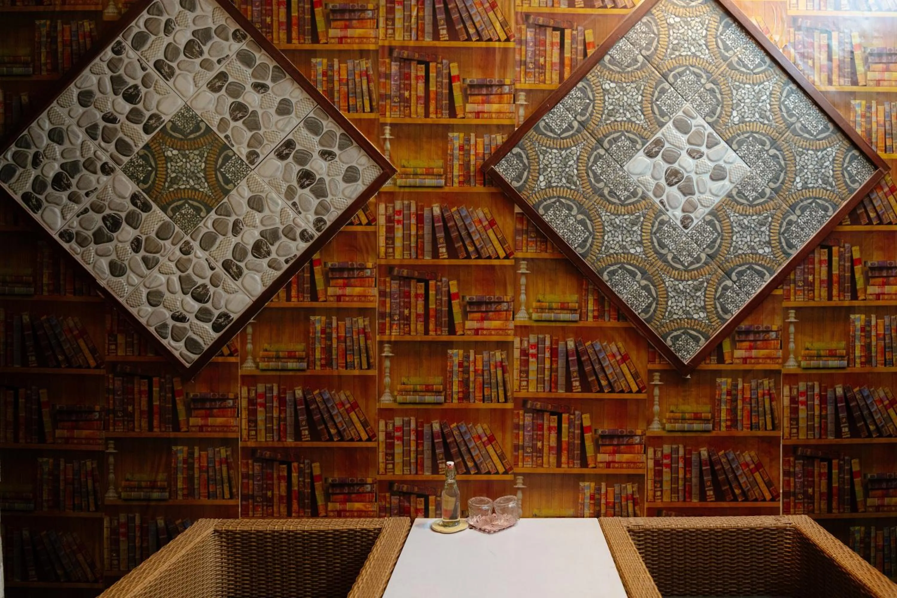 Decorative detail in Bụi Hostel - Ferry to Rạch Giá