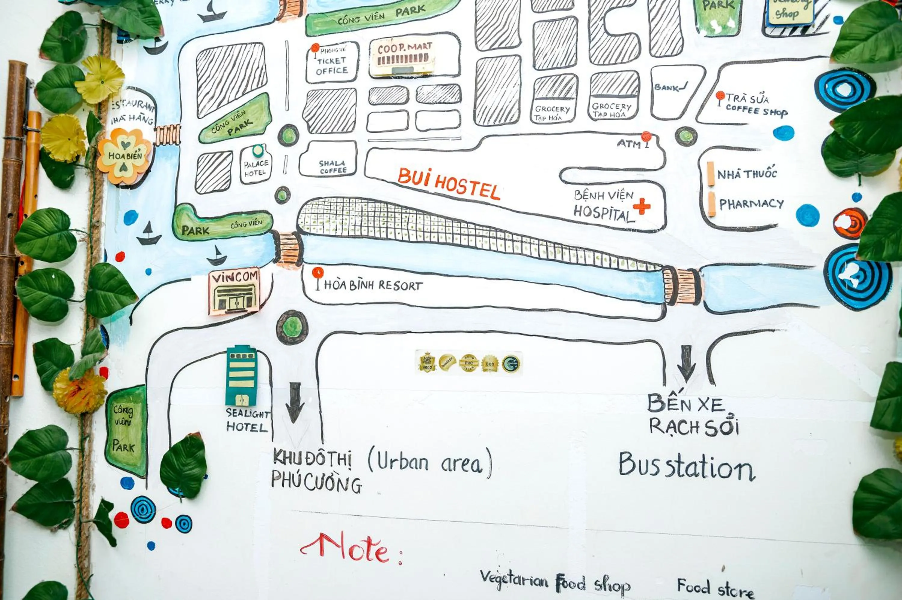 Communal lounge/ TV room in Bụi Hostel - Ferry to Rạch Giá