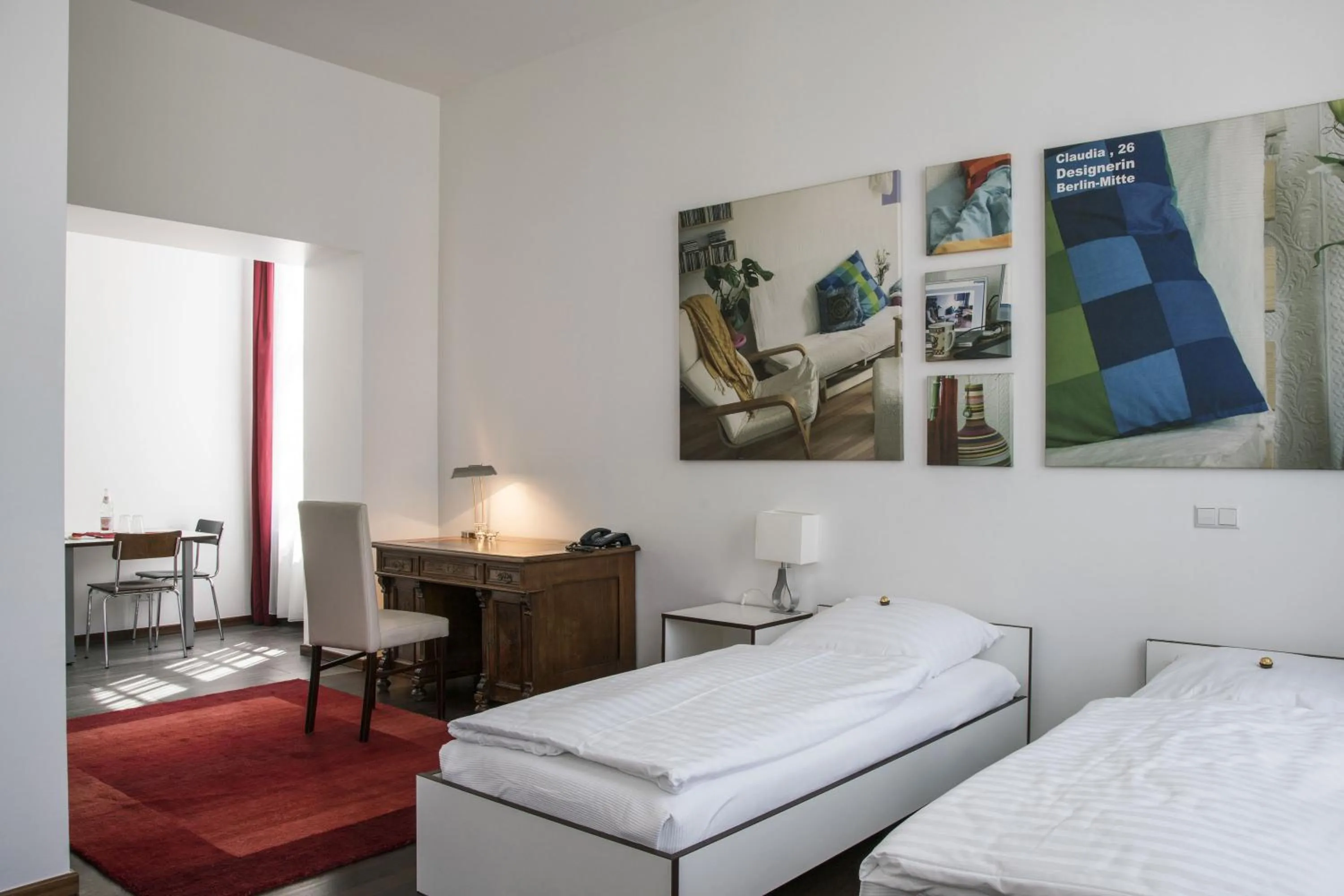 Bed in GLS Studio Hotel Berlin