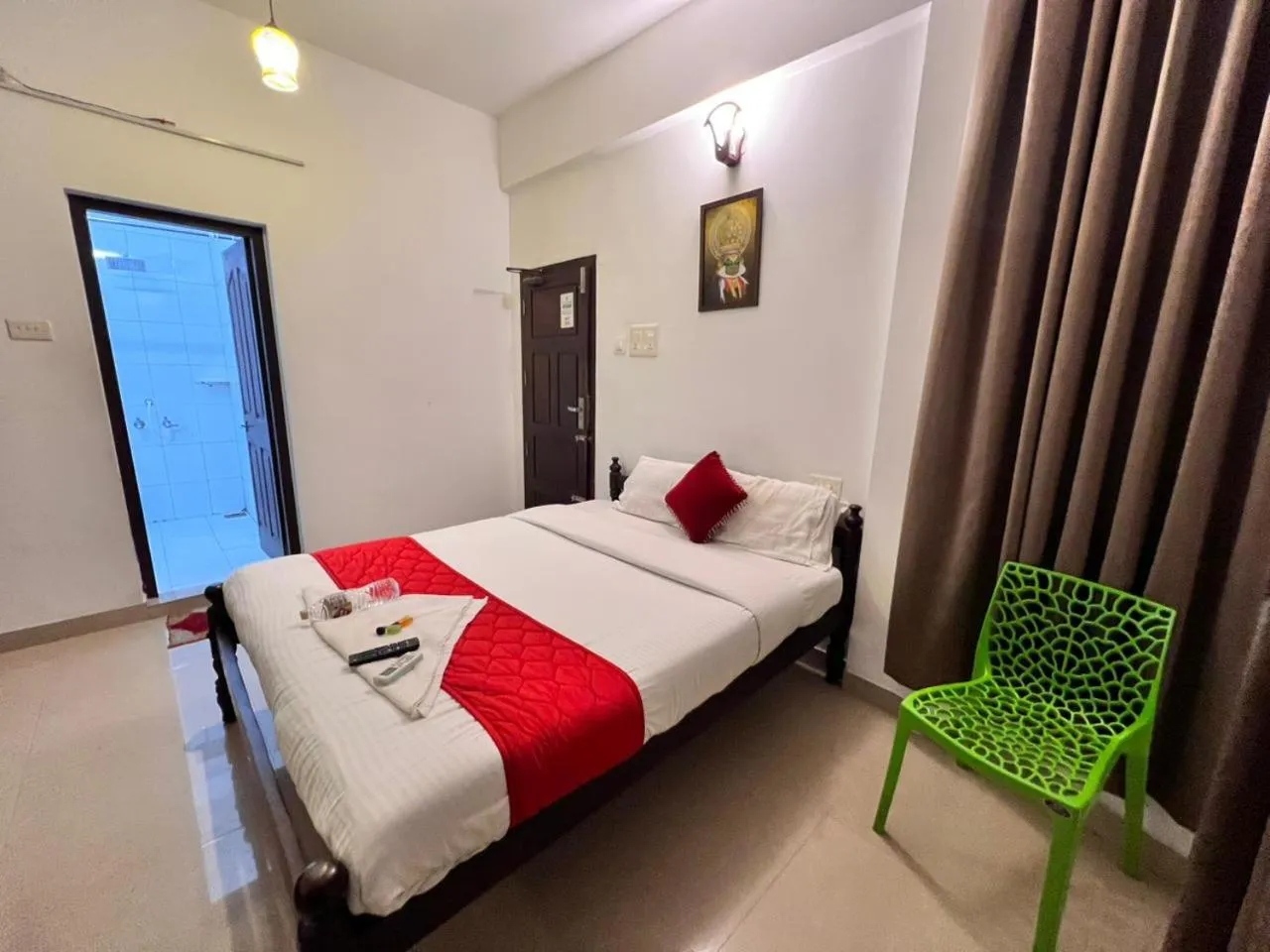 Bed in Palm Beach Resort, Alleppey
