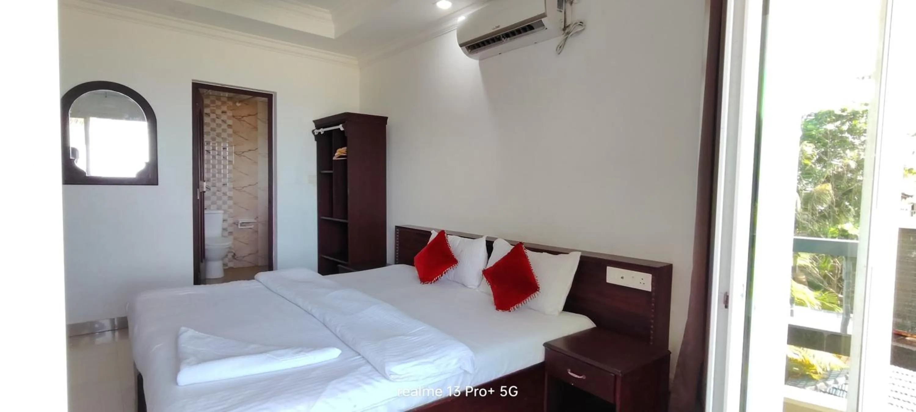 Bed in Palm Beach Resort, Alleppey