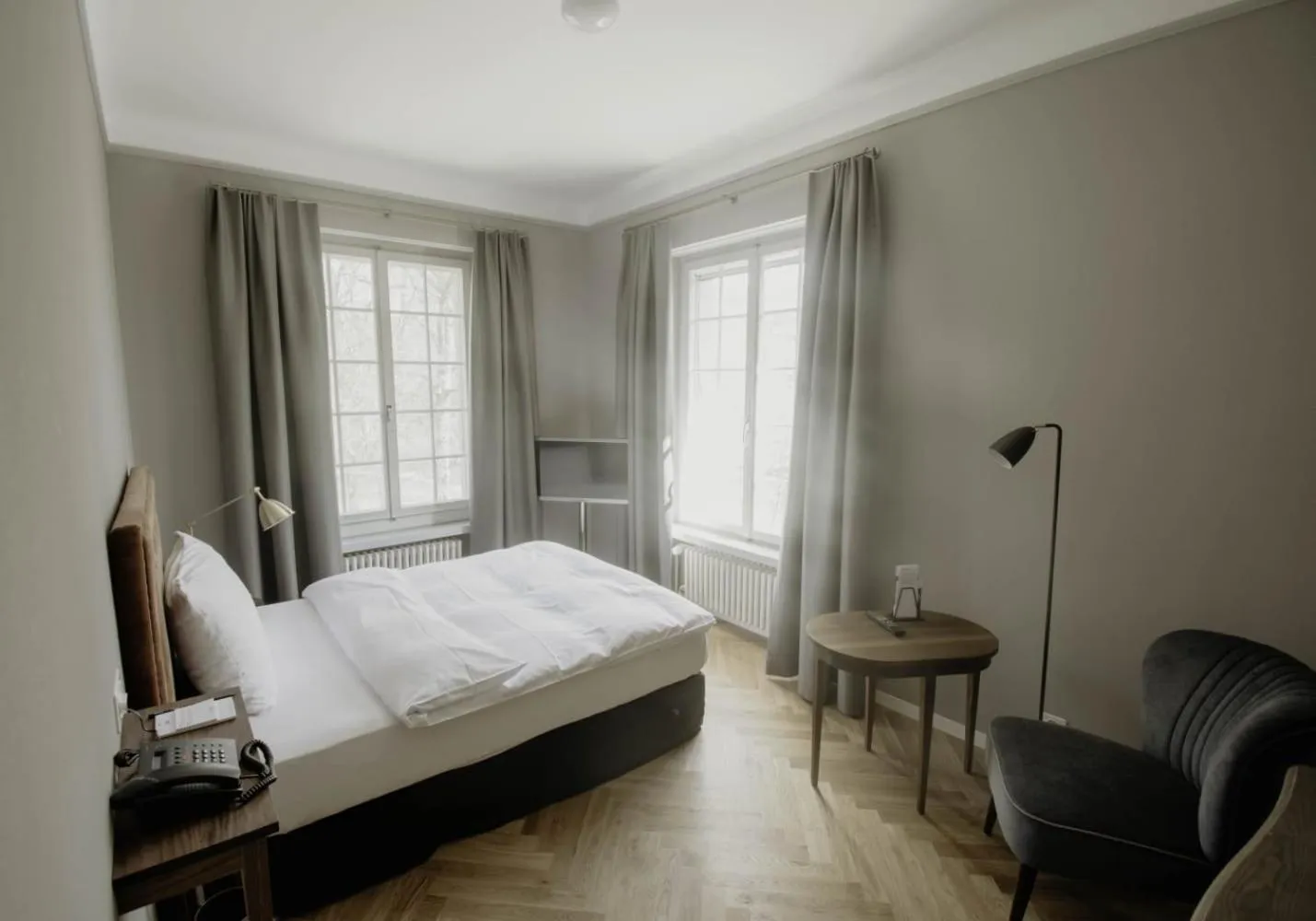 Bed in Hotel Schloss Hünigen