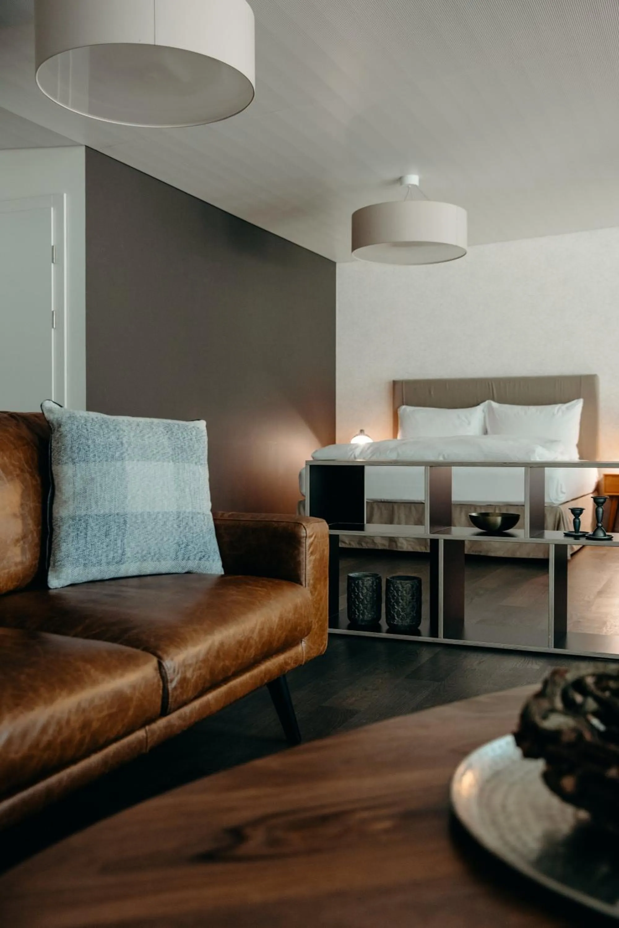 Bed in Hotel Schloss Hünigen