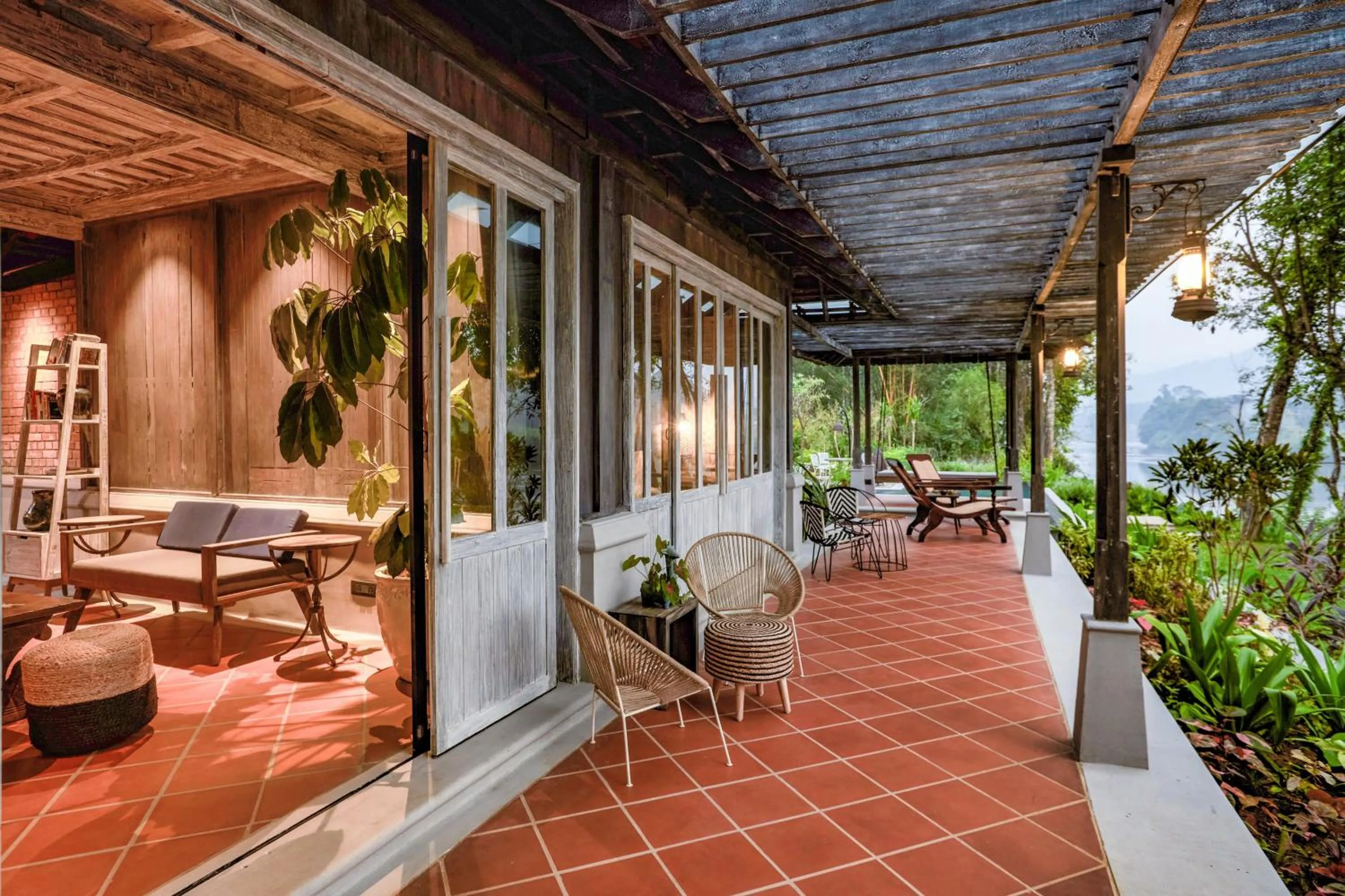 Balcony/Terrace in Periyar River Lodge