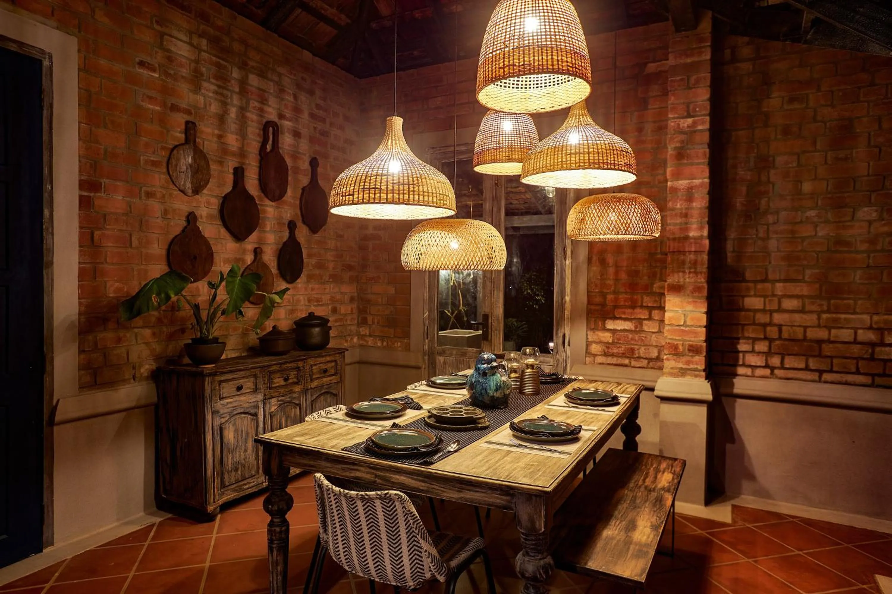 Dining area in Periyar River Lodge