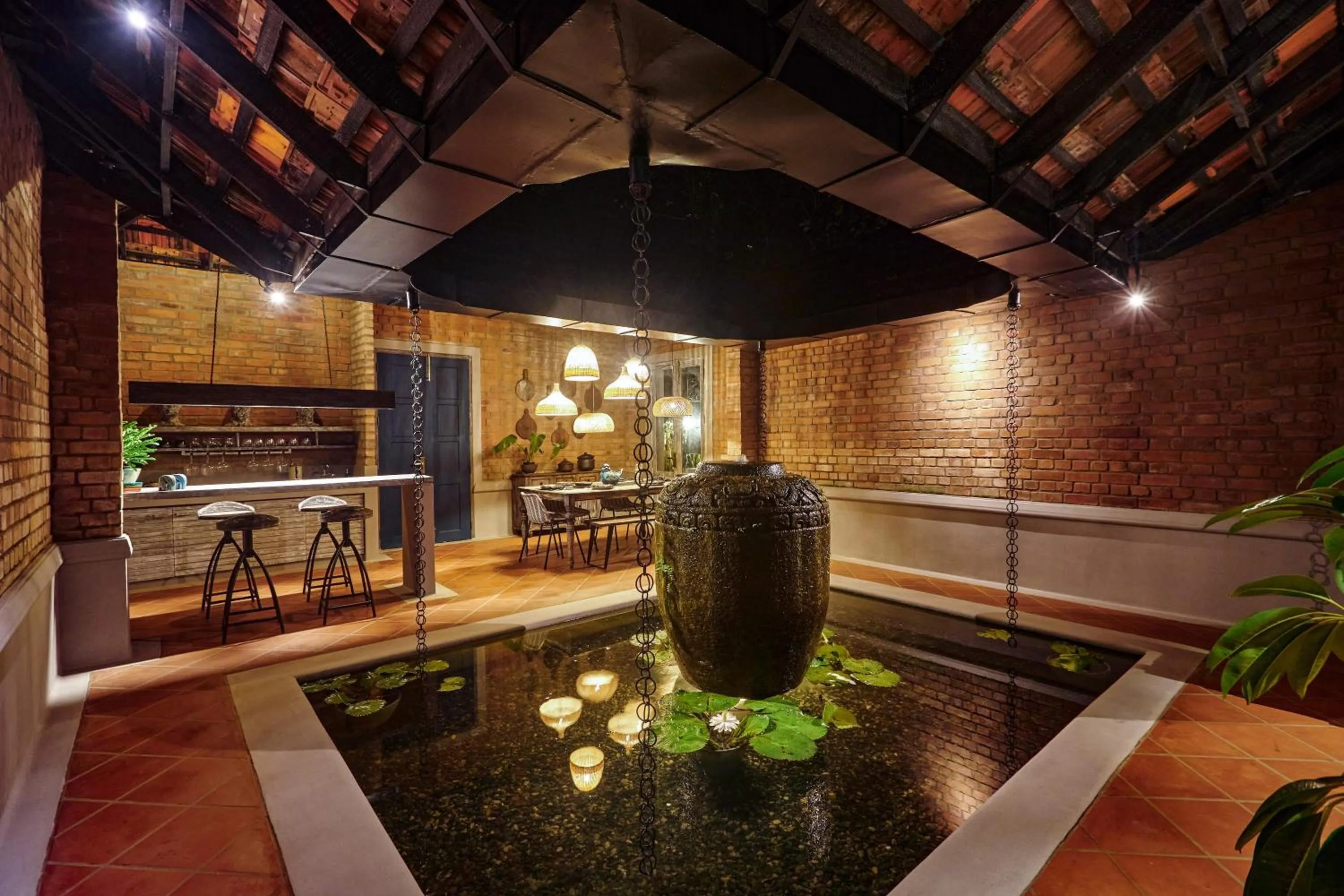 Living room in Periyar River Lodge