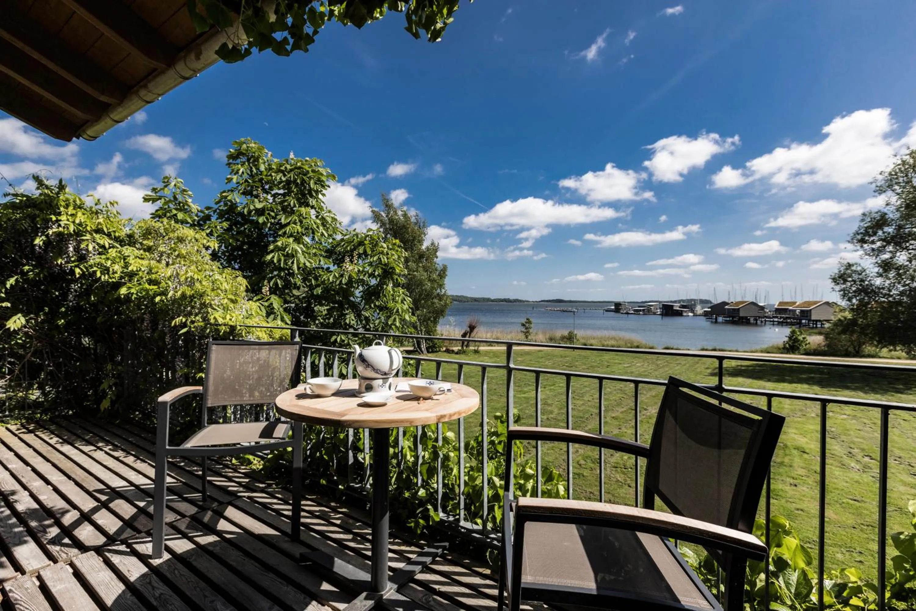Balcony/Terrace in Im-Jaich Wasserferienwelt