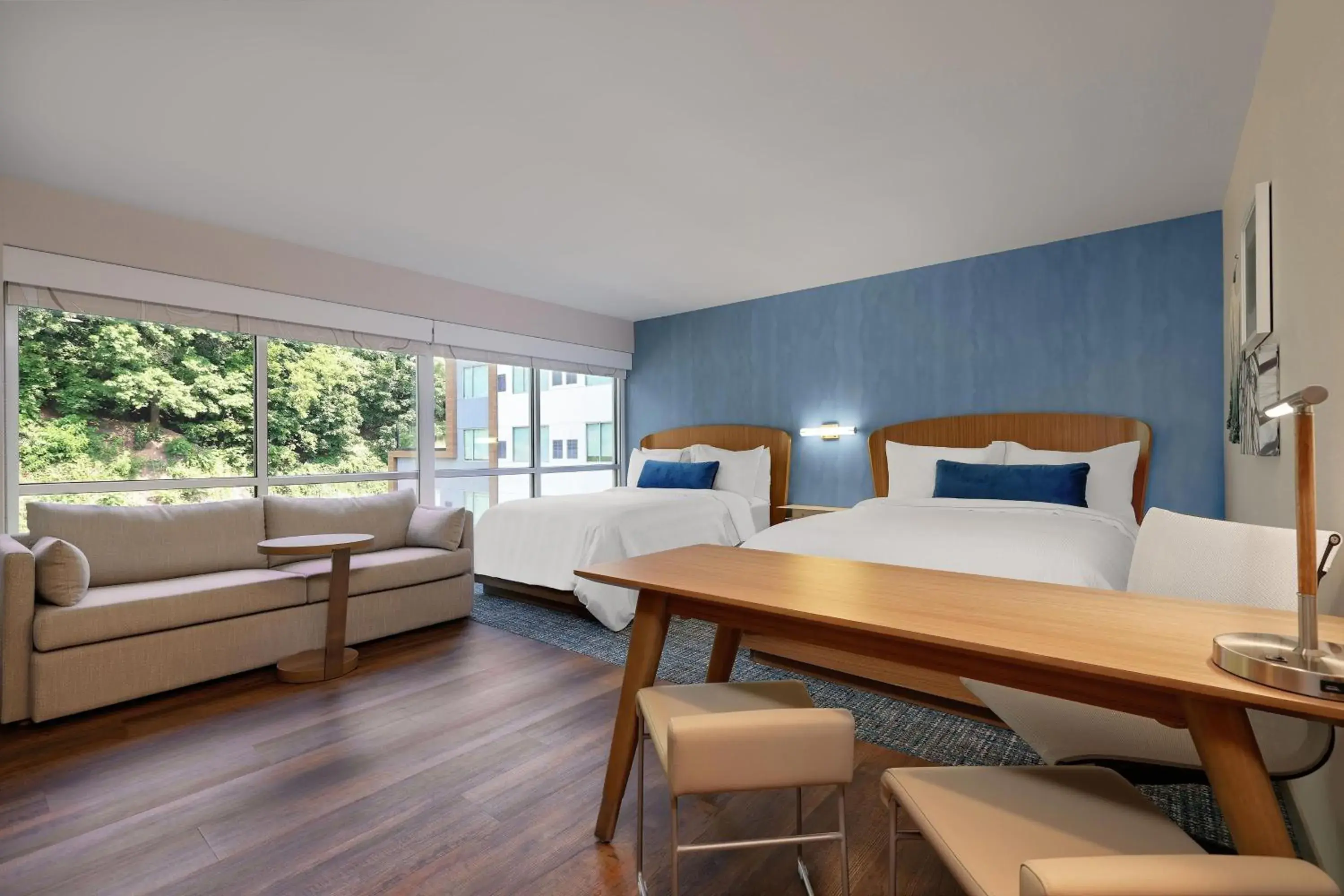 Queen Studio with Sofa Bed - Hearing Accessible in Element New York Wood Ridge Queen Studio with Sofa Bed - Hearing Accessible in Element New York Wood Ridge