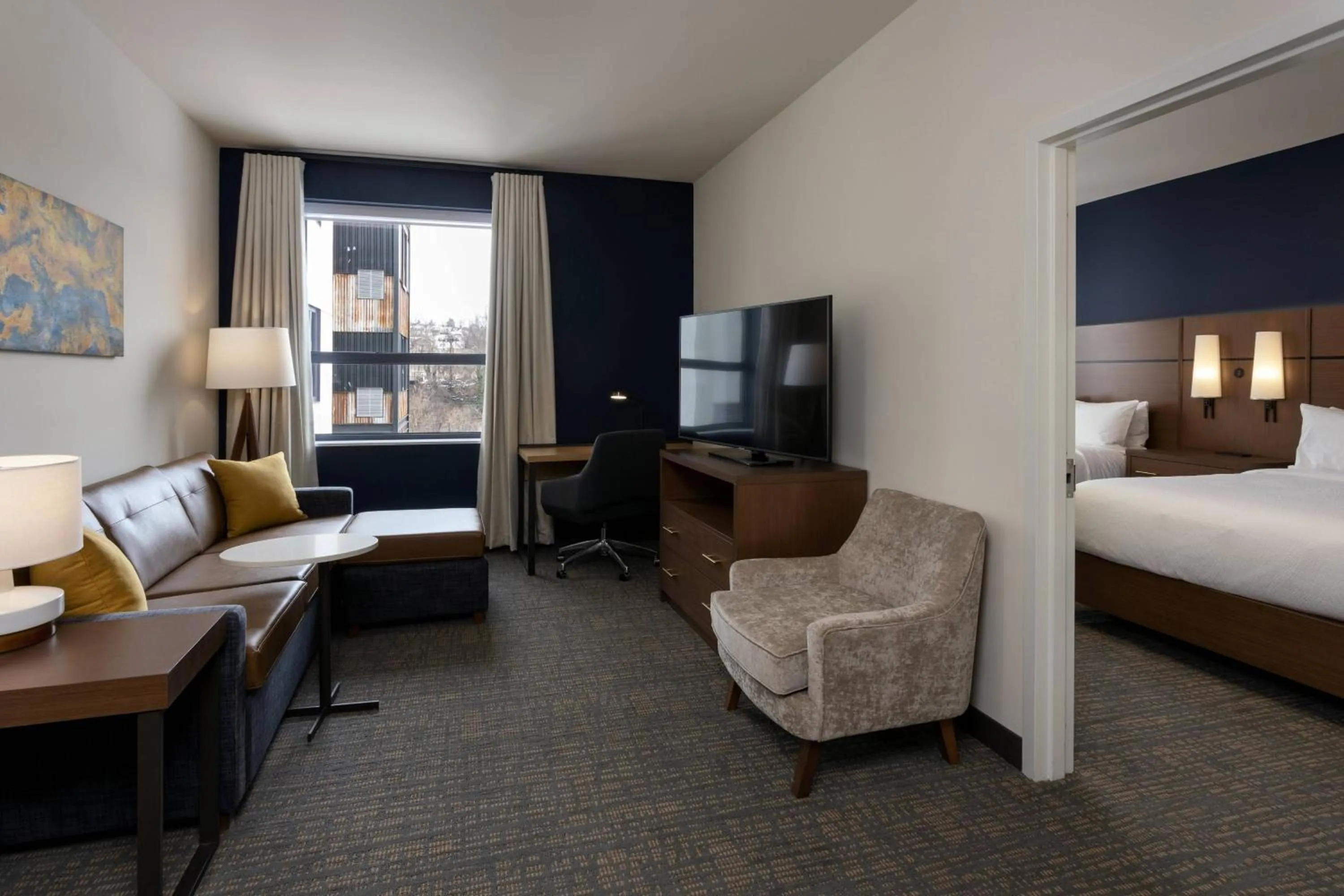 Bedroom, Bed in Residence Inn By Marriott Philadelphia Bala Cynwyd