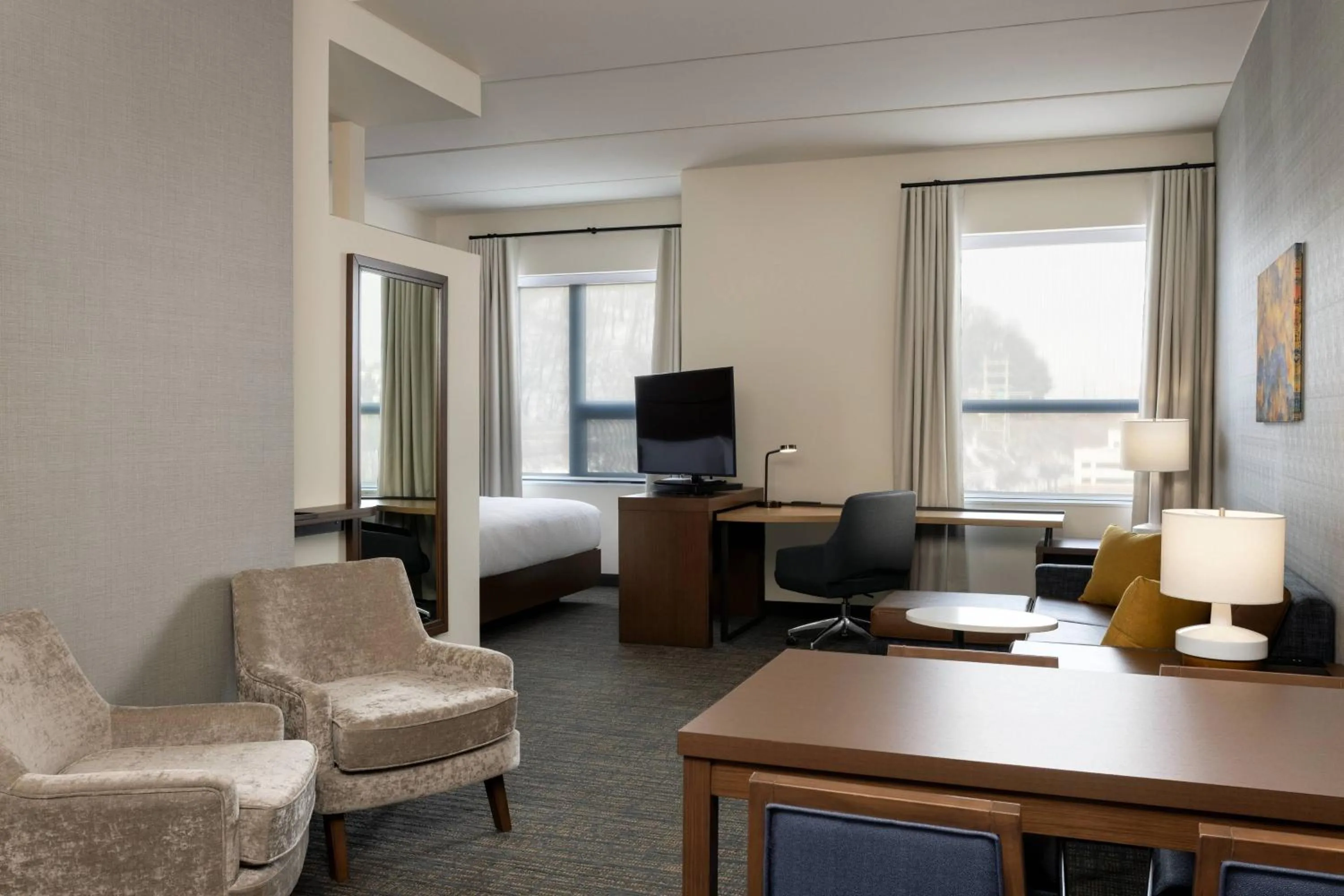 Bedroom, Bed in Residence Inn By Marriott Philadelphia Bala Cynwyd