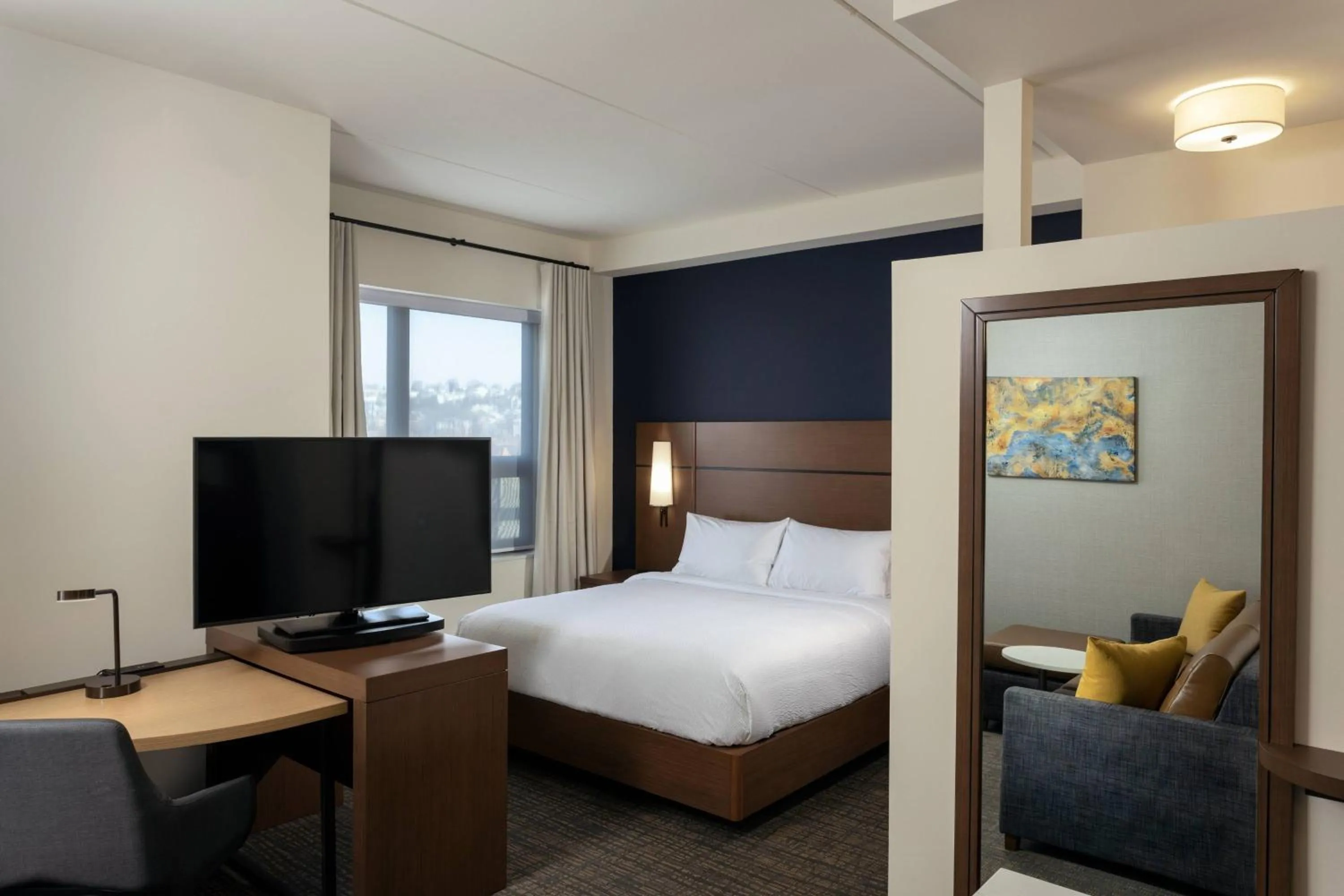 Bedroom, Bed in Residence Inn By Marriott Philadelphia Bala Cynwyd