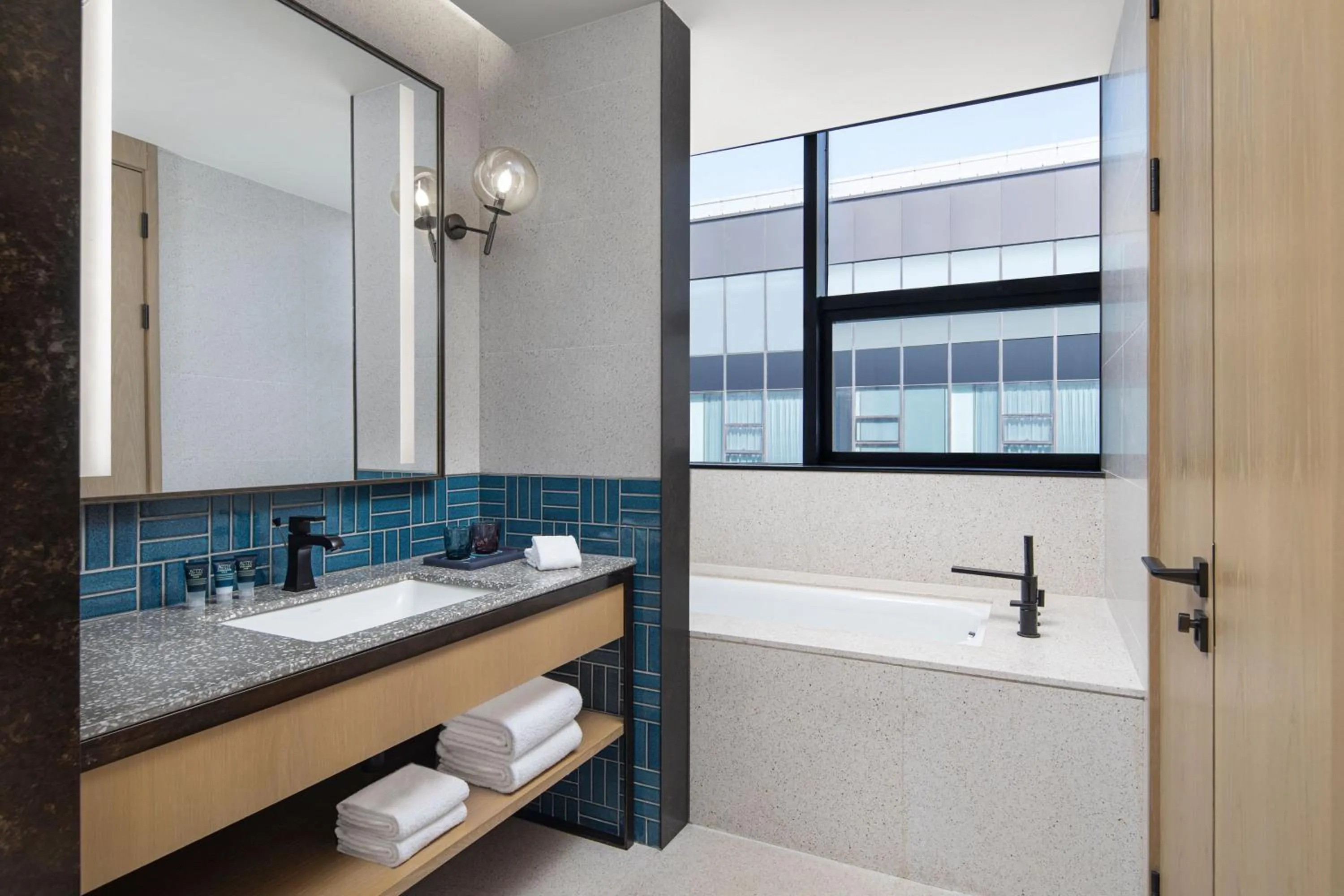 Bathroom in Four Points by Sheraton Shanghai Hongqiao