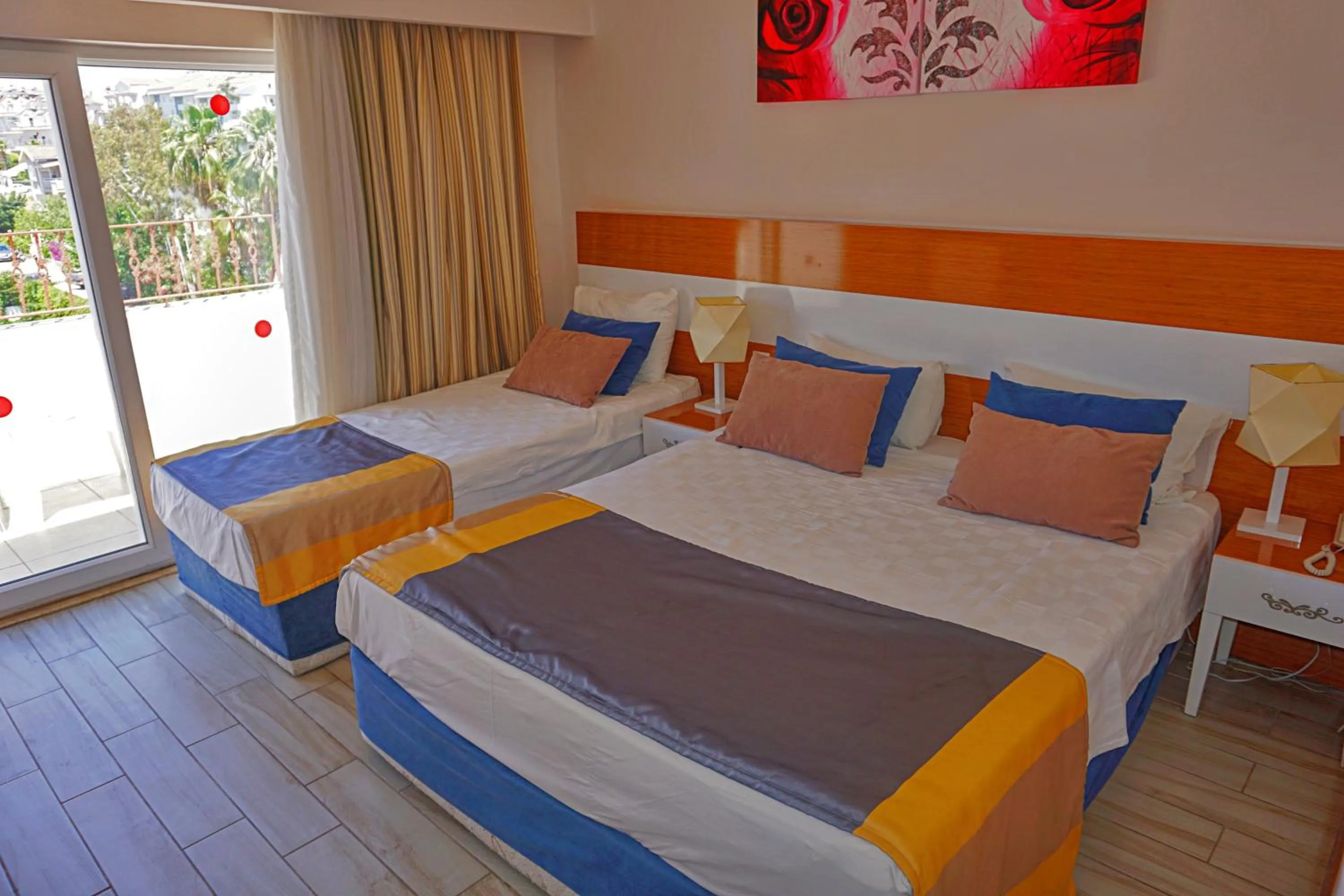 Bed in Side Legend Hotel