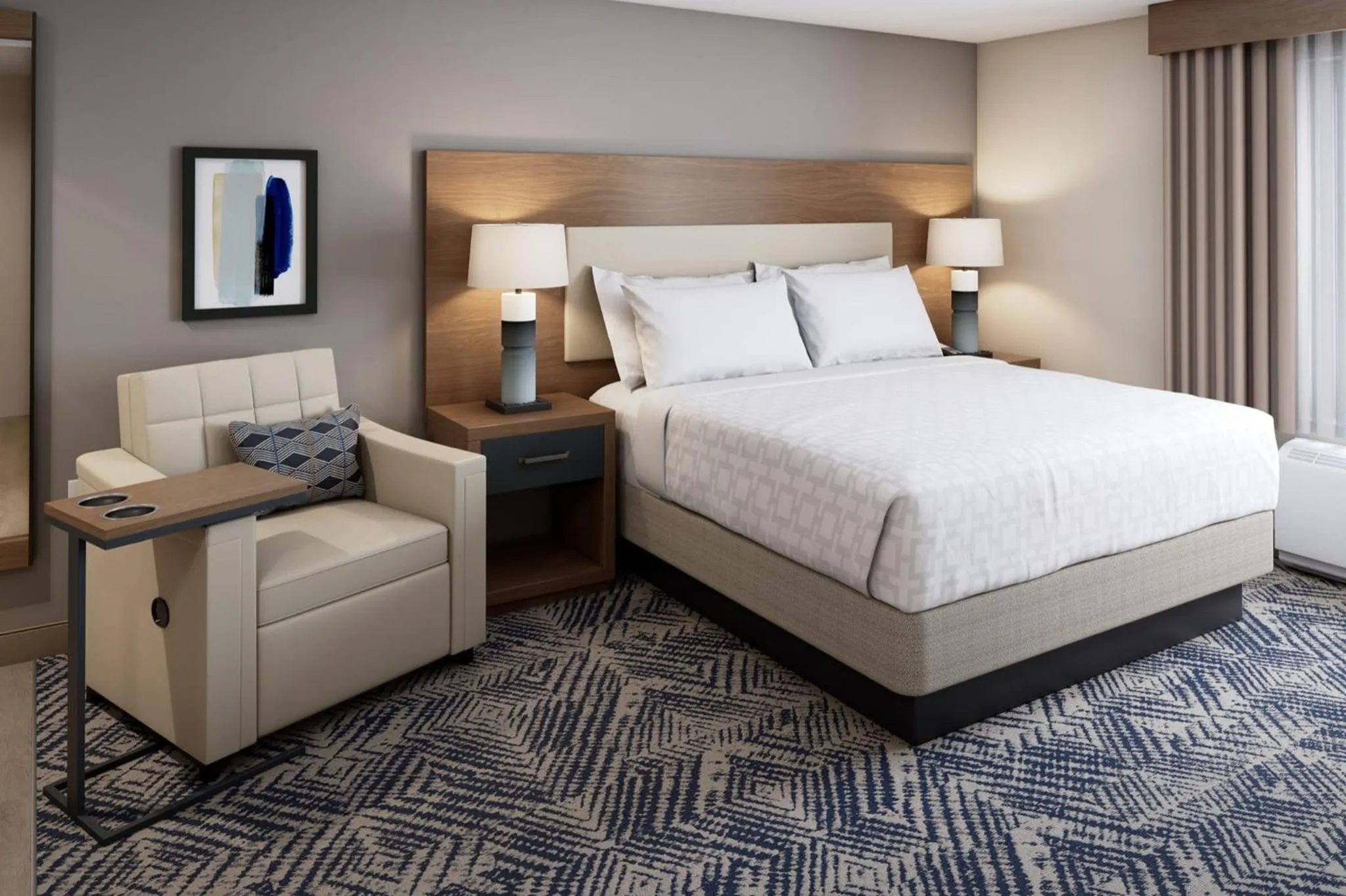 Photo of the whole room, Bed in Candlewood Suites - San Antonio - Schertz by IHG