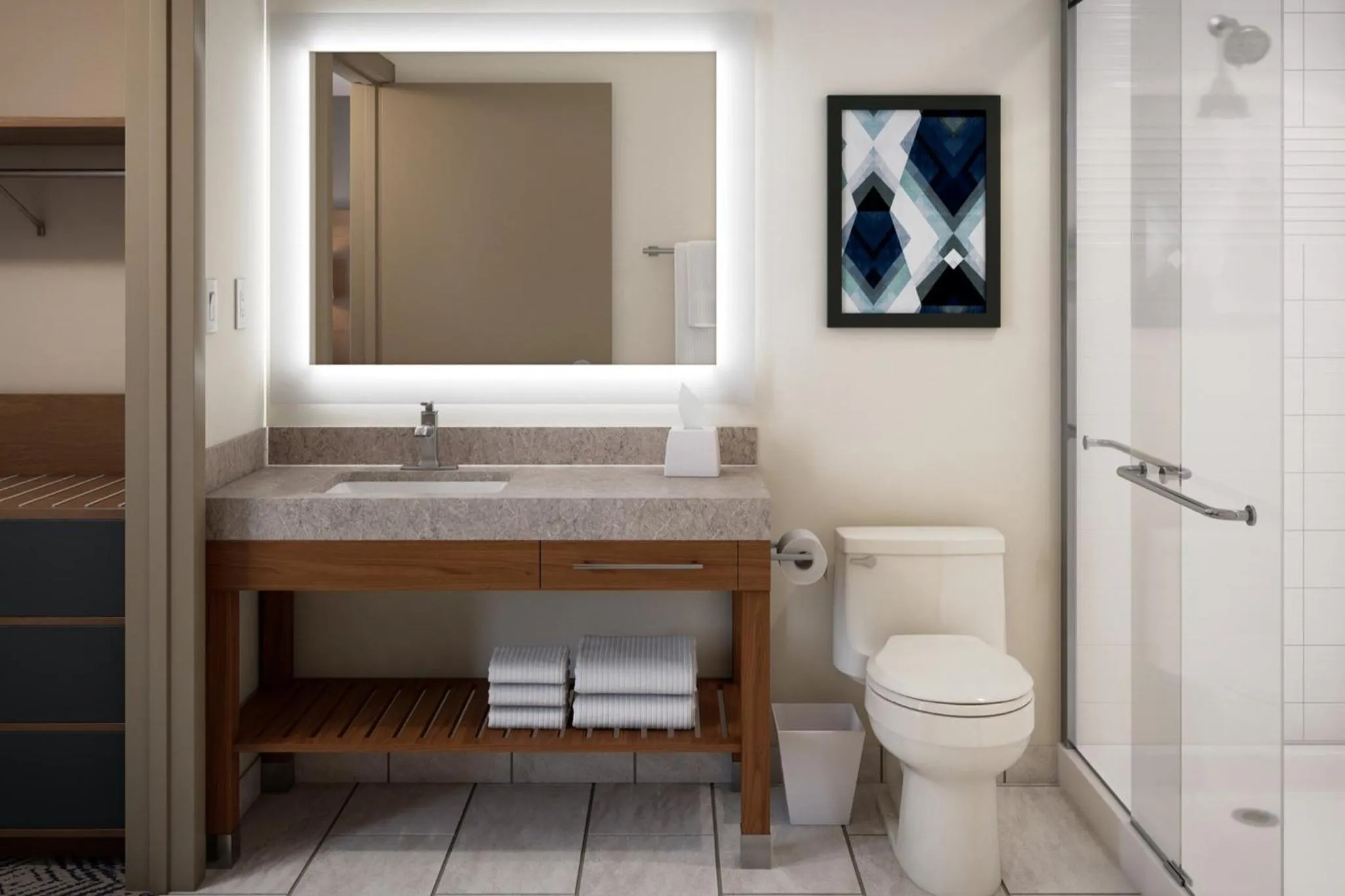 Bathroom in Candlewood Suites - San Antonio - Schertz by IHG