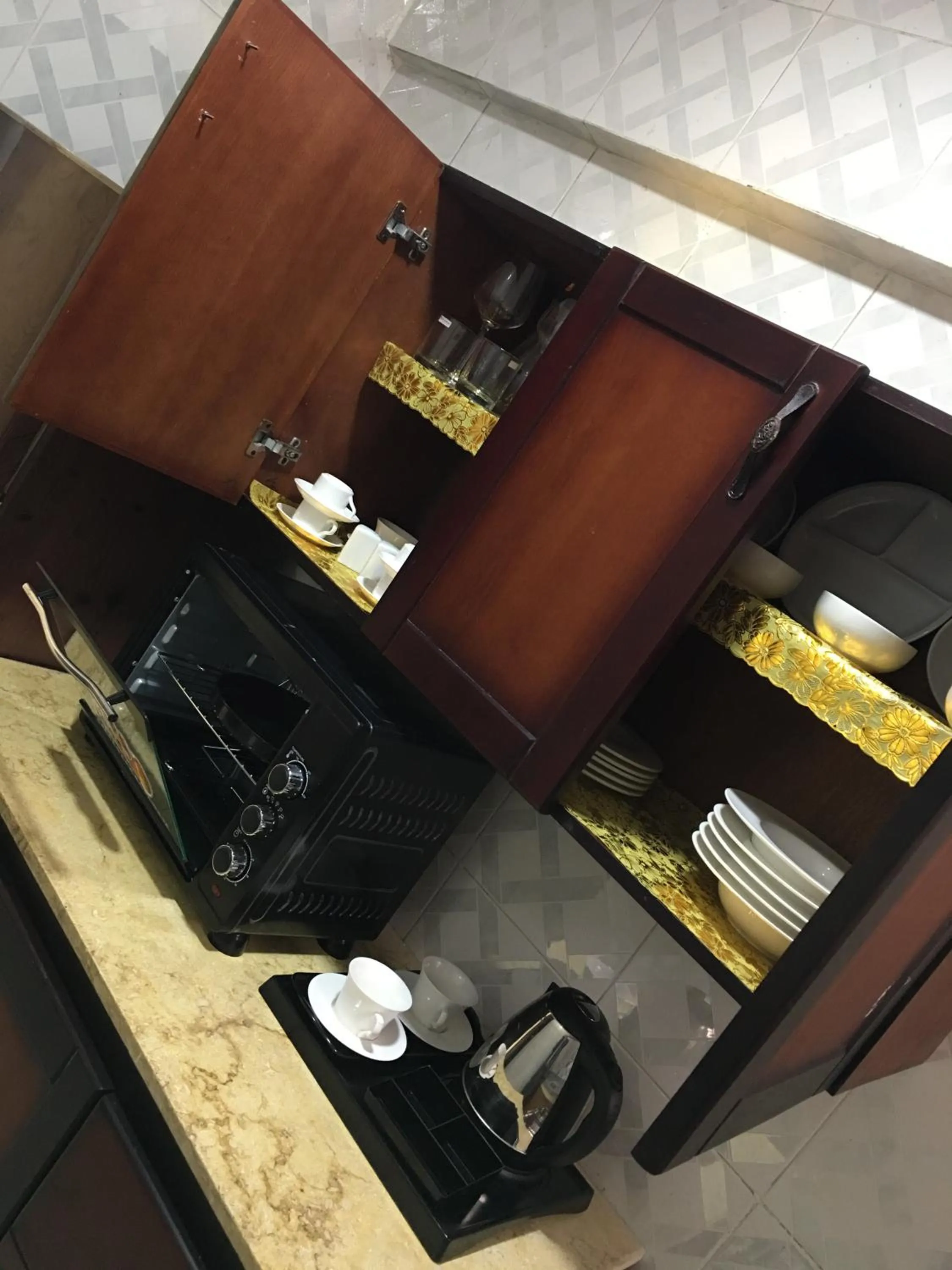 Kitchen or kitchenette in Jewel Gameel appartement