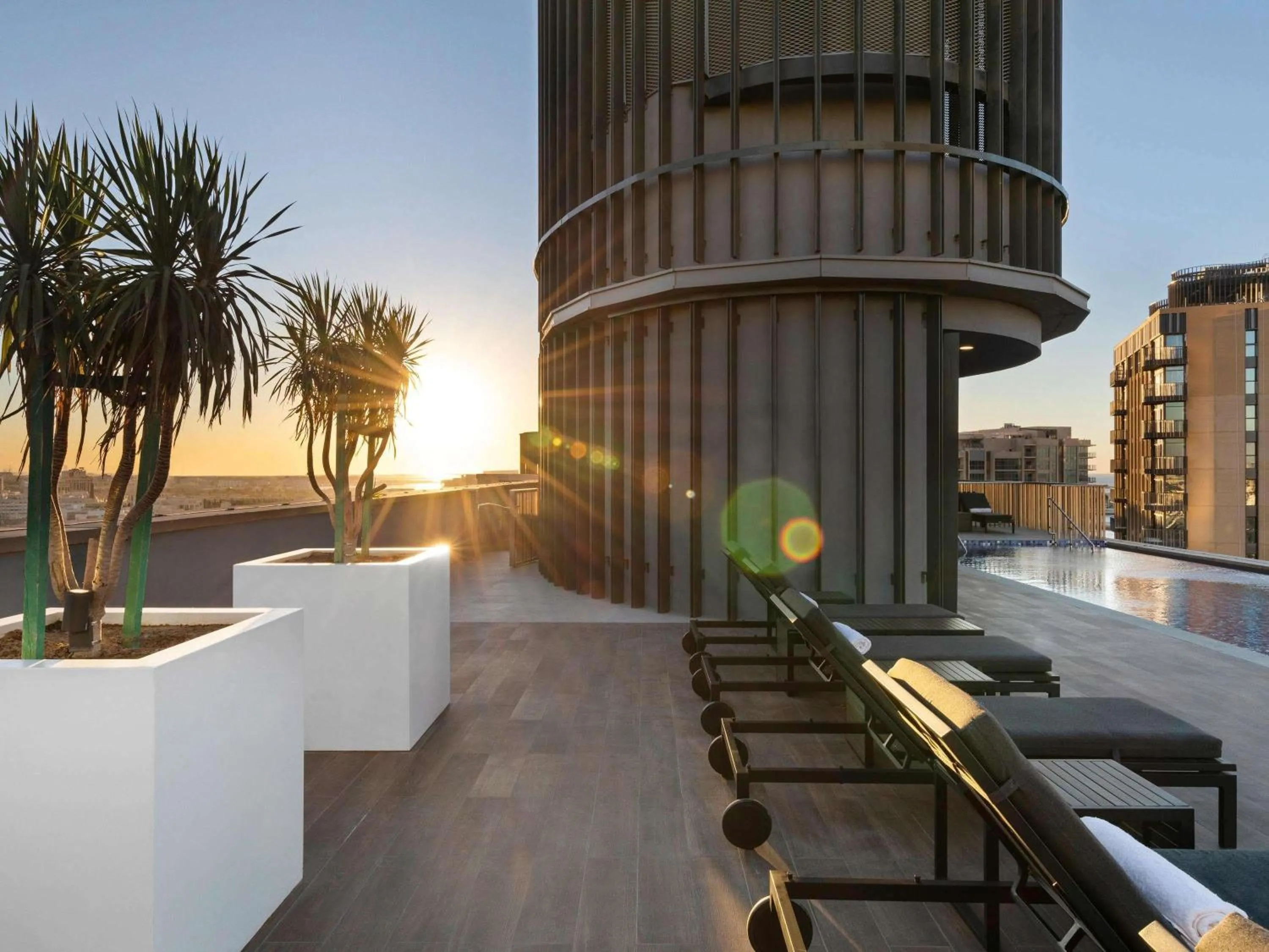 Pool view in Aparthotel Adagio Dubai Deira
