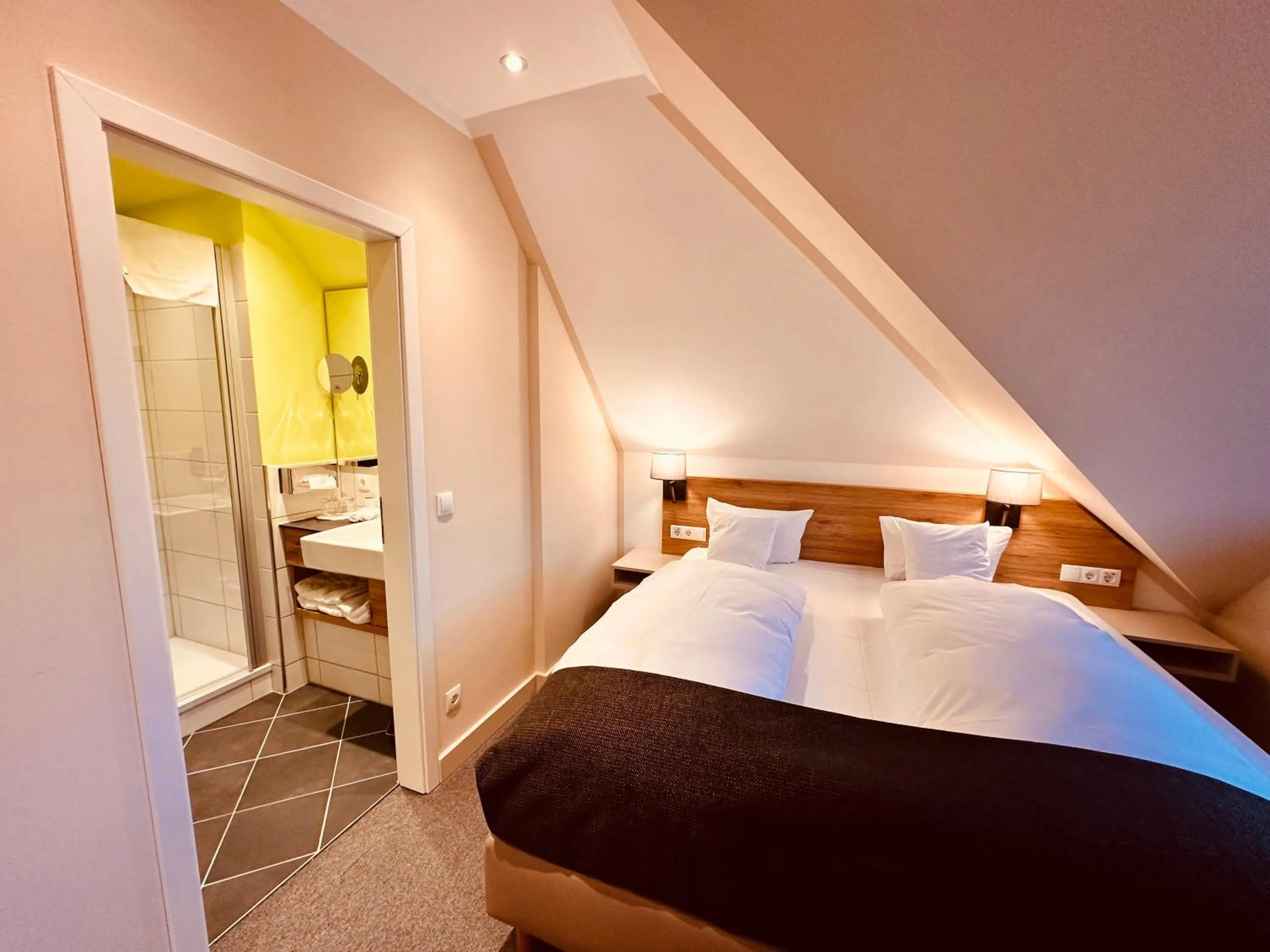 Bed in Hotel Stempferhof