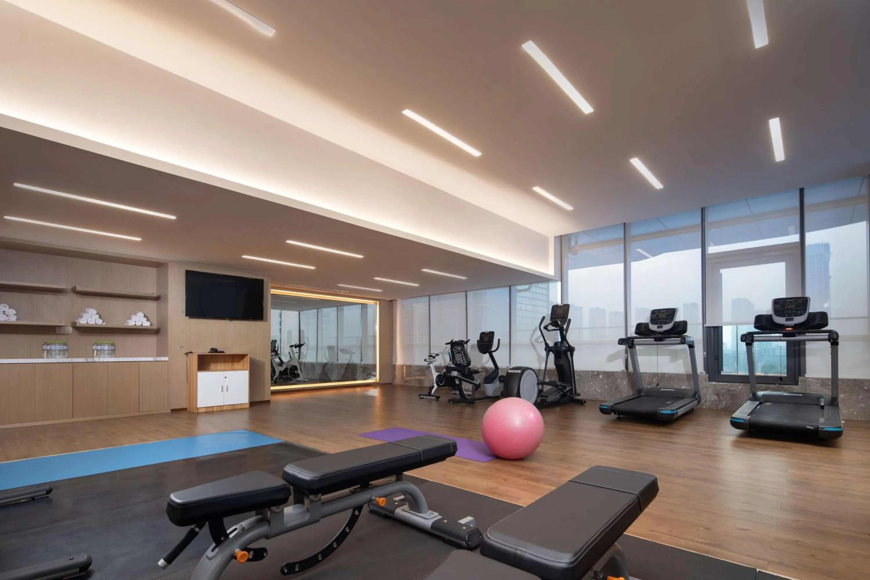 Fitness centre/facilities in Hilton Garden Inn Zibo Zhangdian